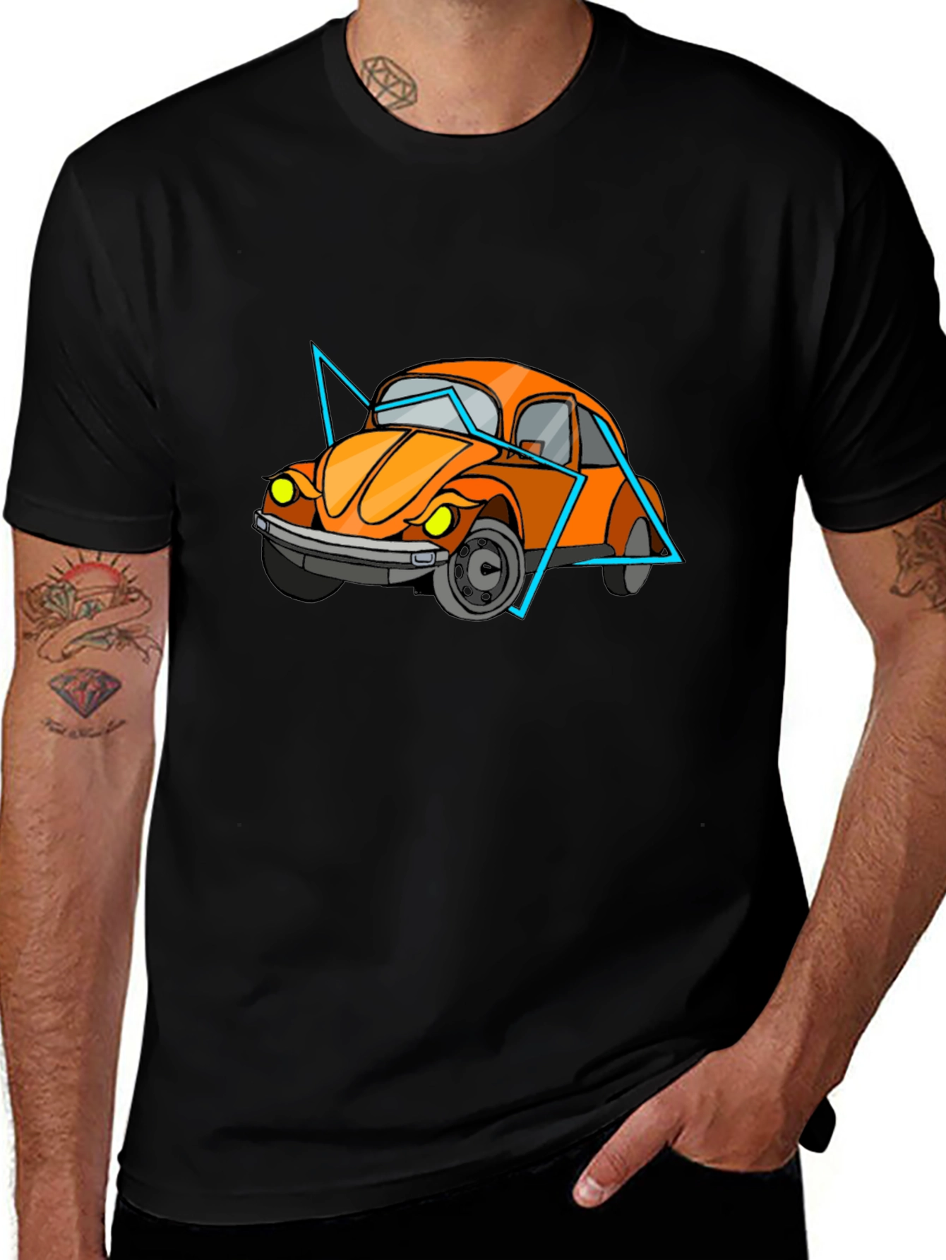 Volkswagen Beetle Graphic Tee - Retro Car Design