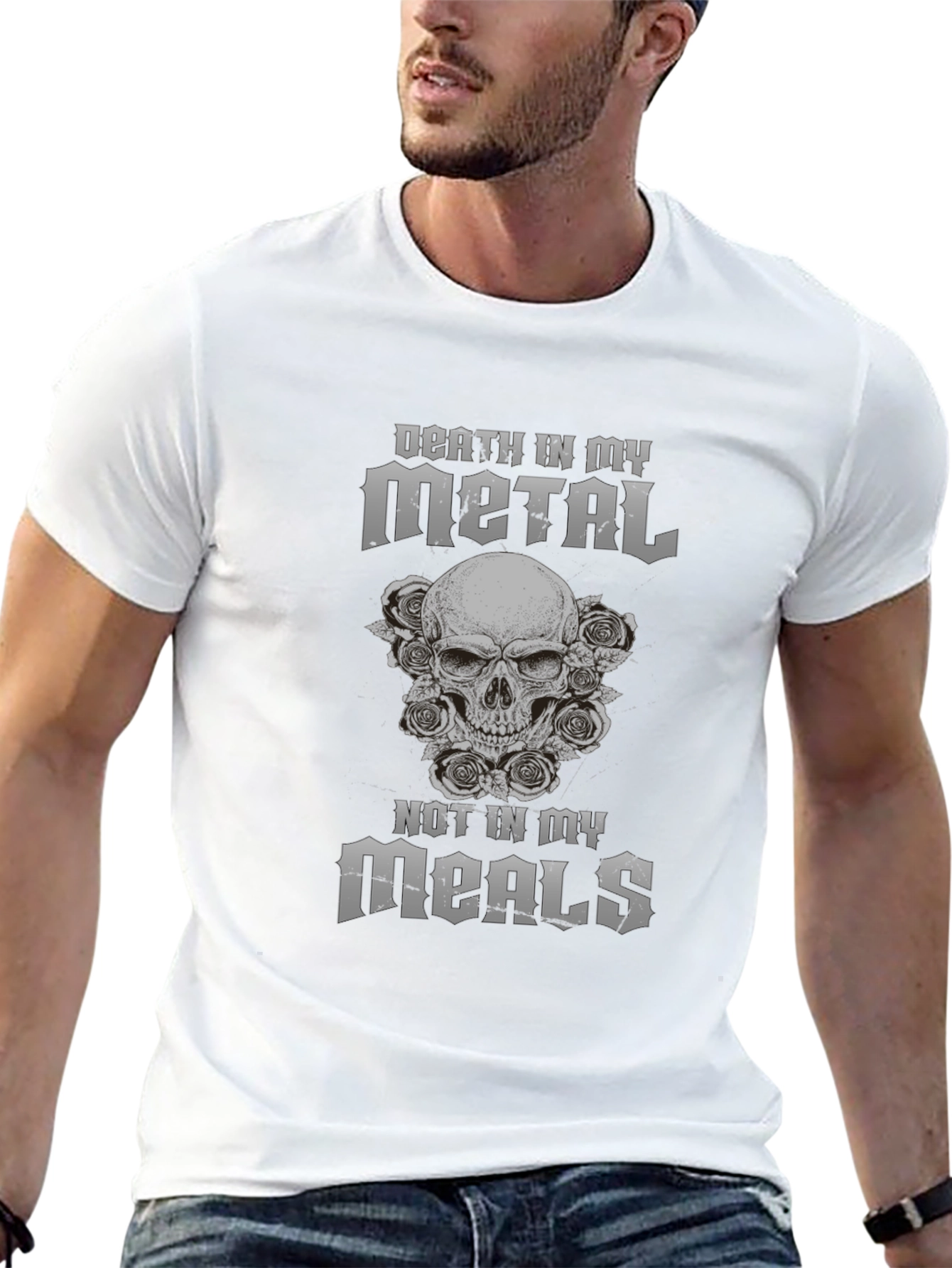 Death Metal Skull T-Shirt - Graphic Tee