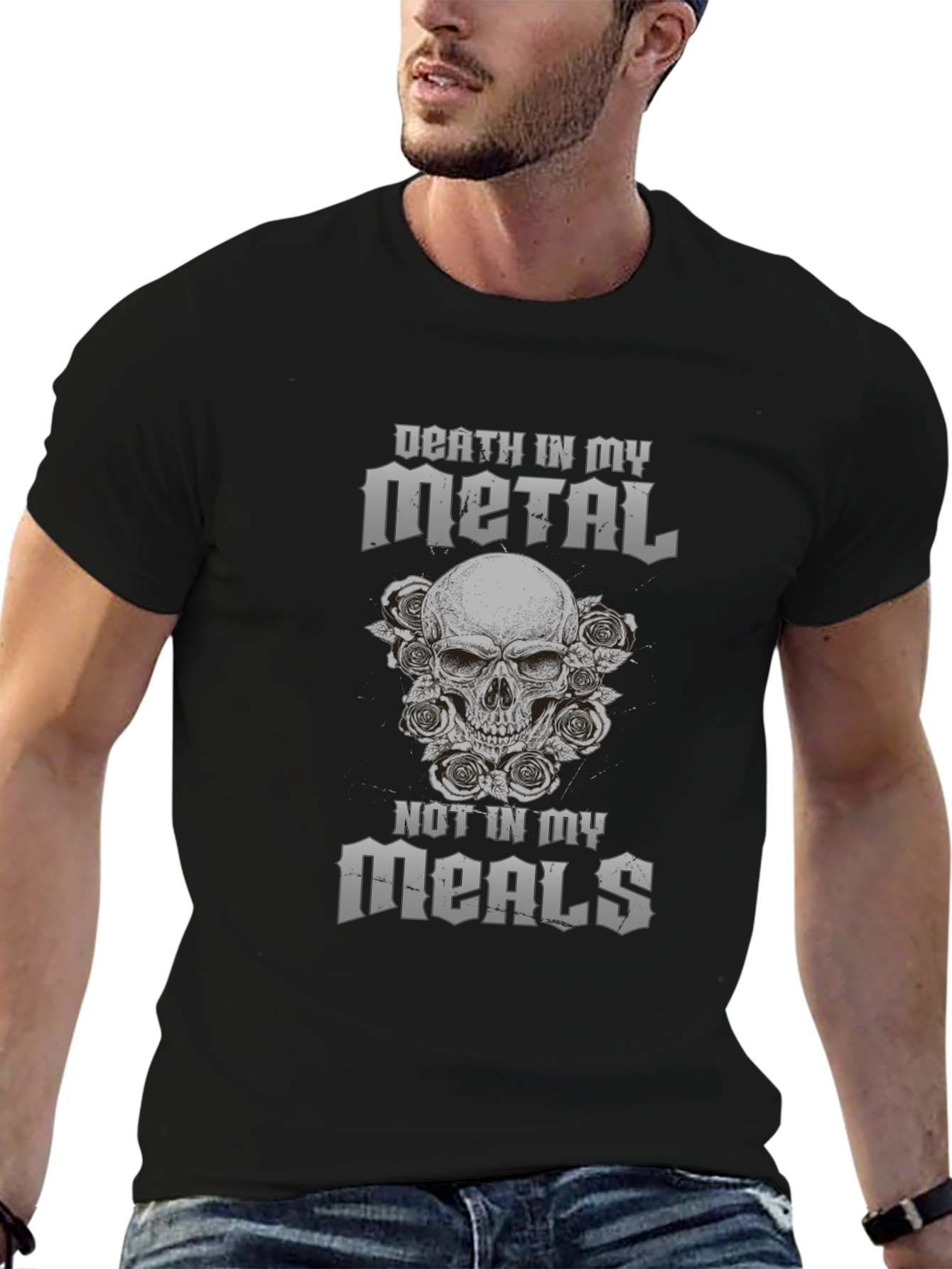 Death Metal Skull T-Shirt - Graphic Tee