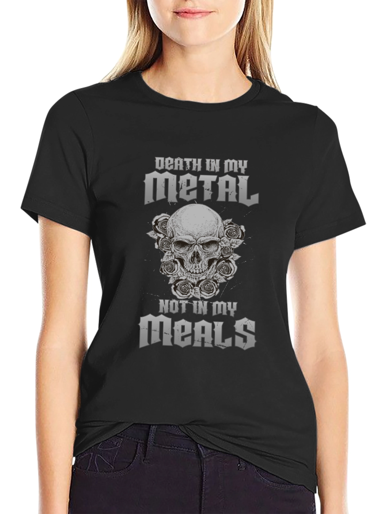 Death Metal Skull T-Shirt - Graphic Tee