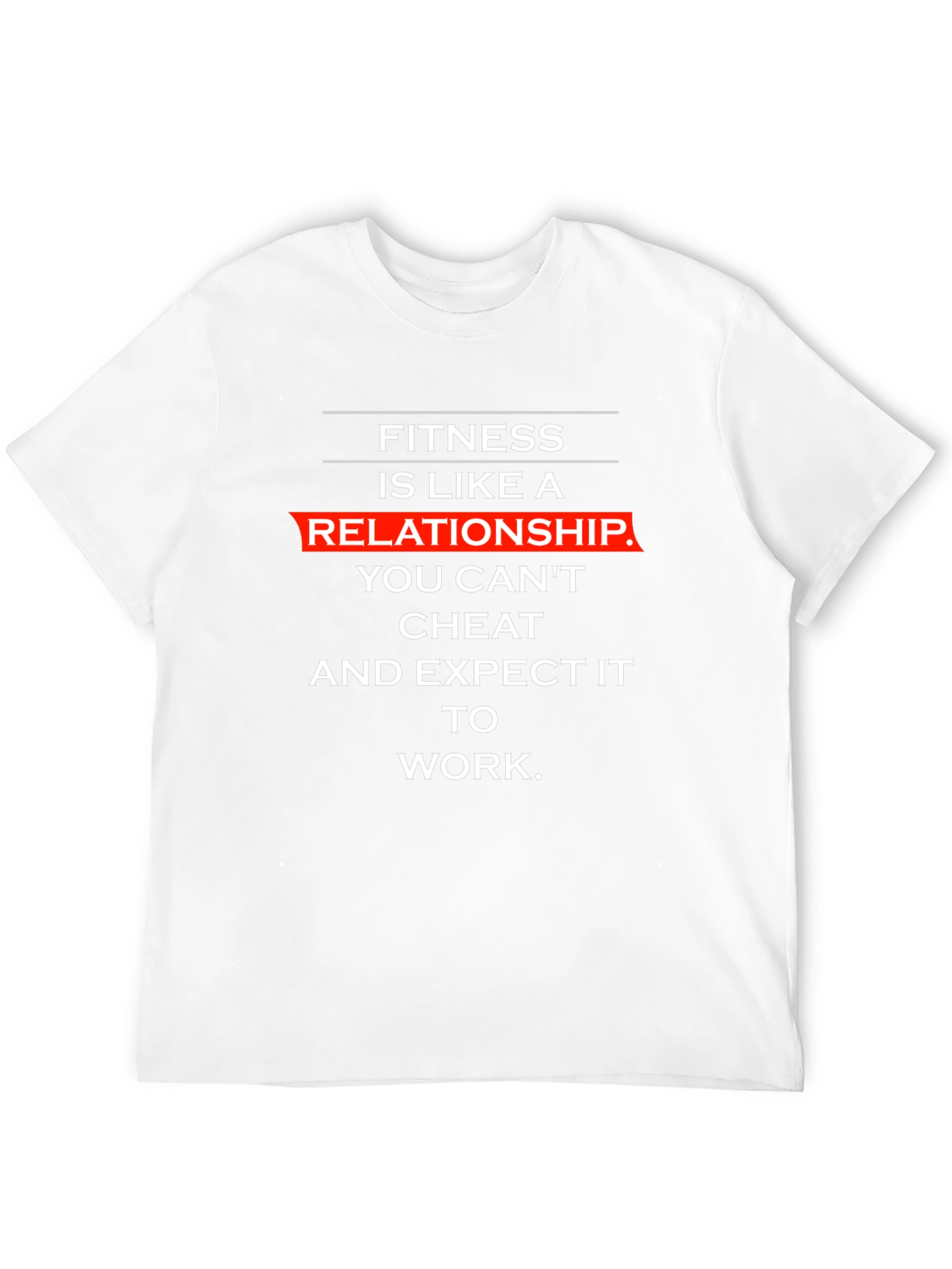 Fitness Relationship T-Shirt - Gym Motivation Tee