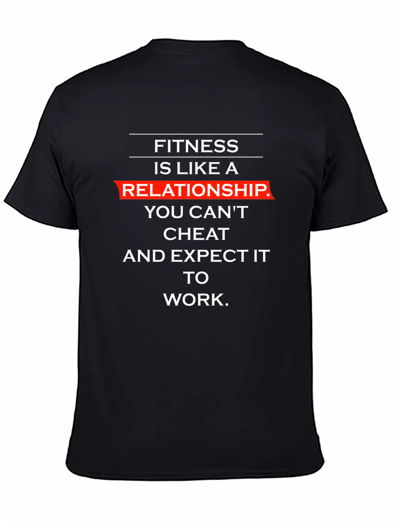 Fitness Relationship T-Shirt - Gym Motivation Tee