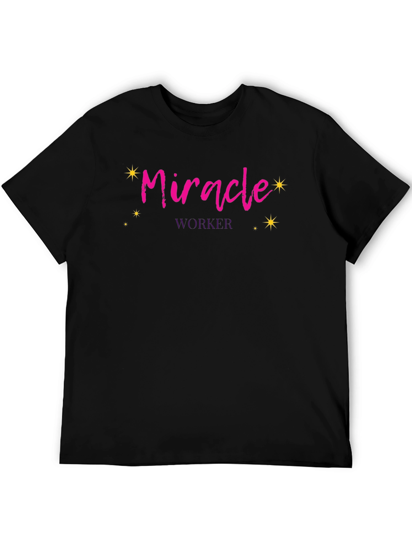 Miracle Worker Graphic Tee - Black Crewneck