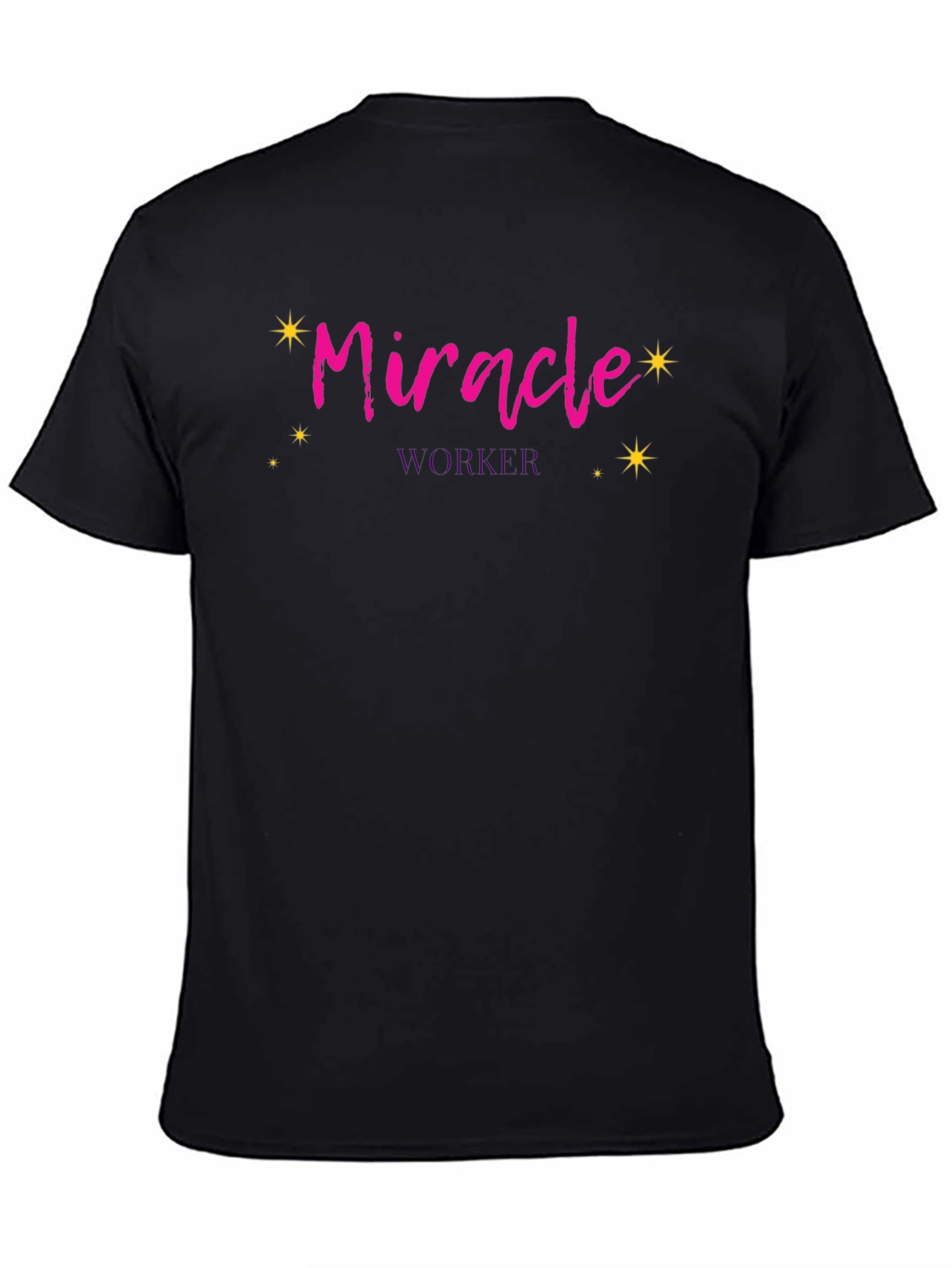 Miracle Worker Graphic Tee - Black Crewneck