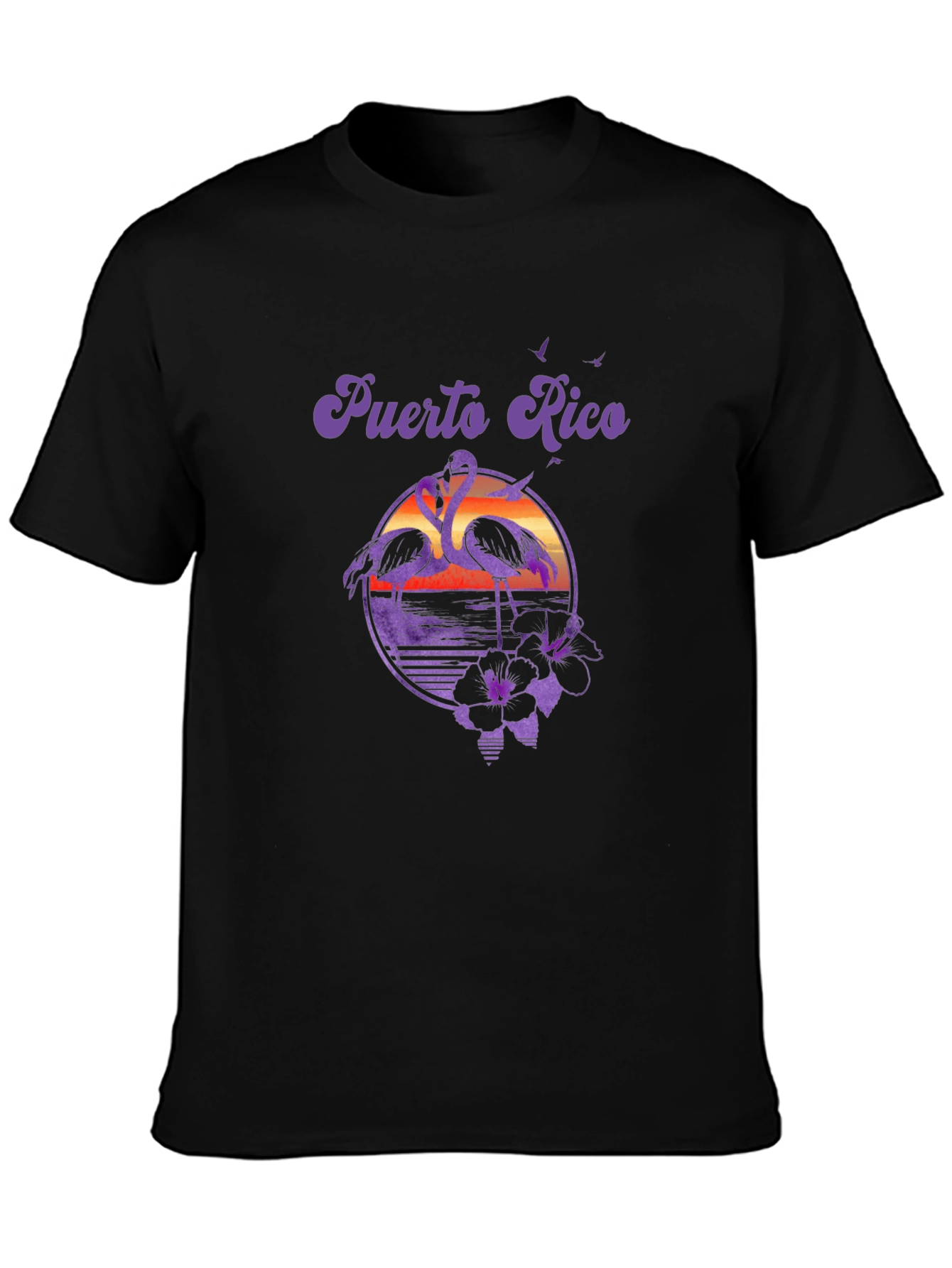 Puerto Rico Flamingo Graphic Tee