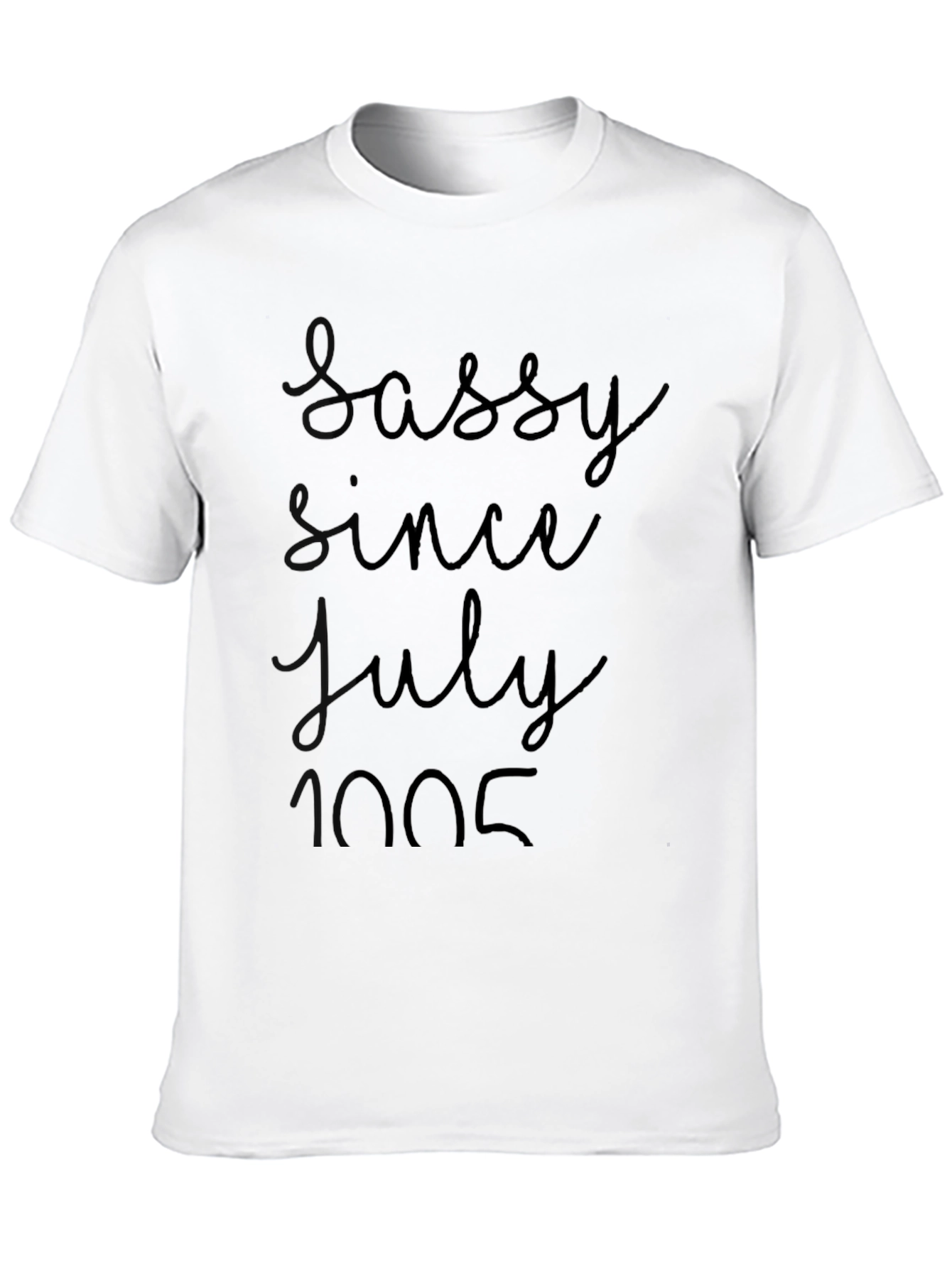 Sassy Since July 2005 Black Graphic Tee