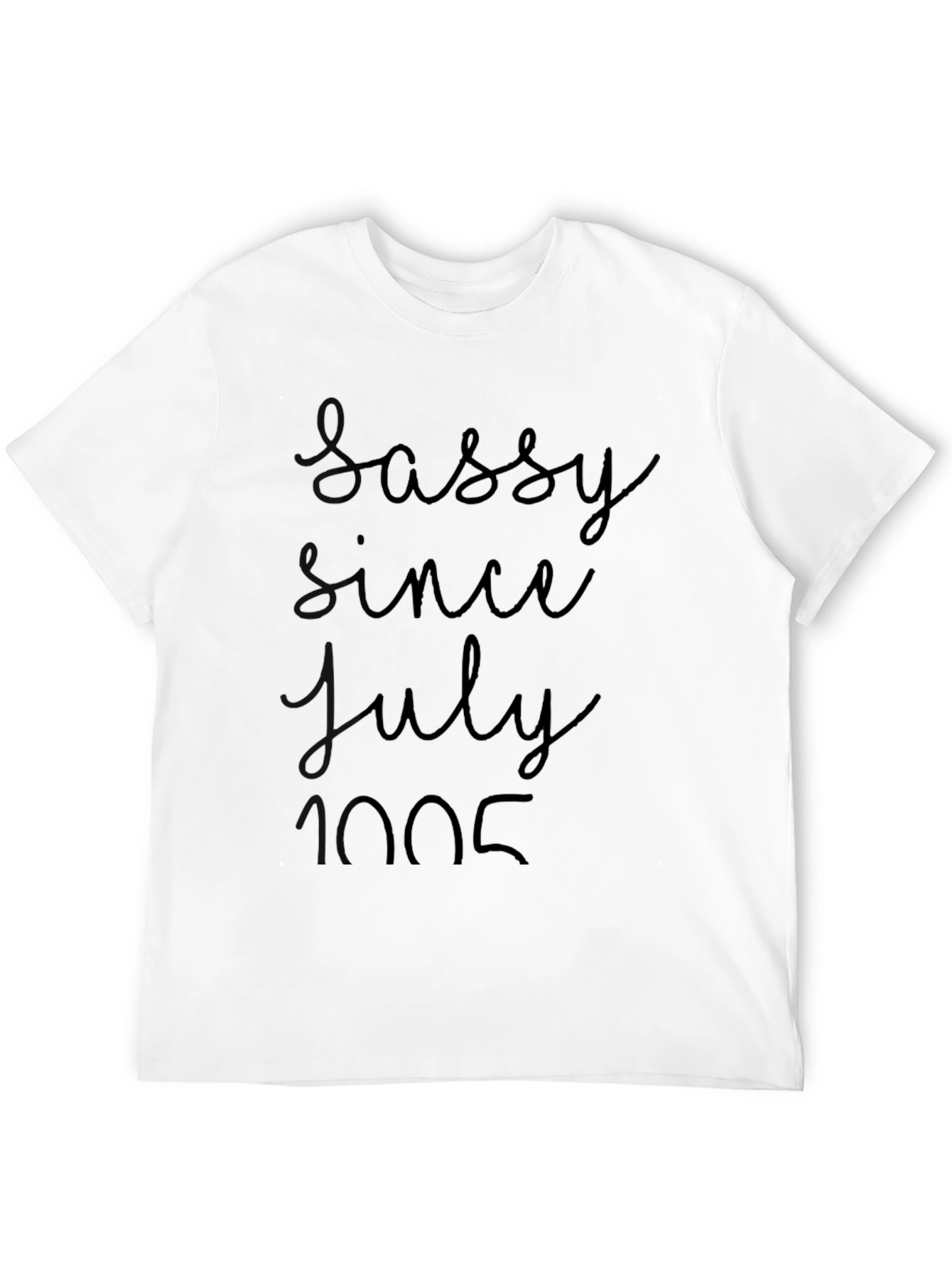 Sassy Since July 2005 Black Graphic Tee