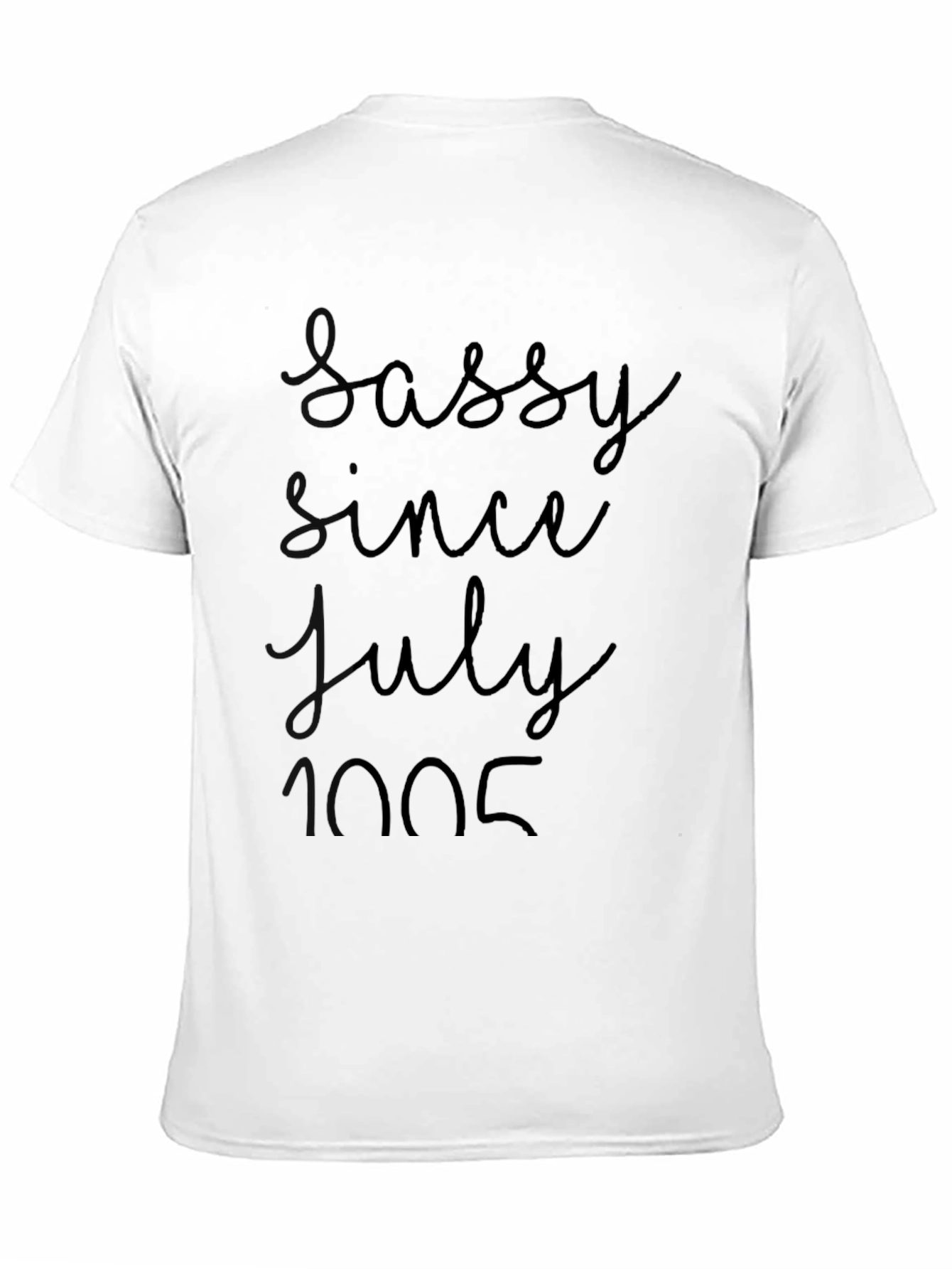 Sassy Since July 2005 Black Graphic Tee