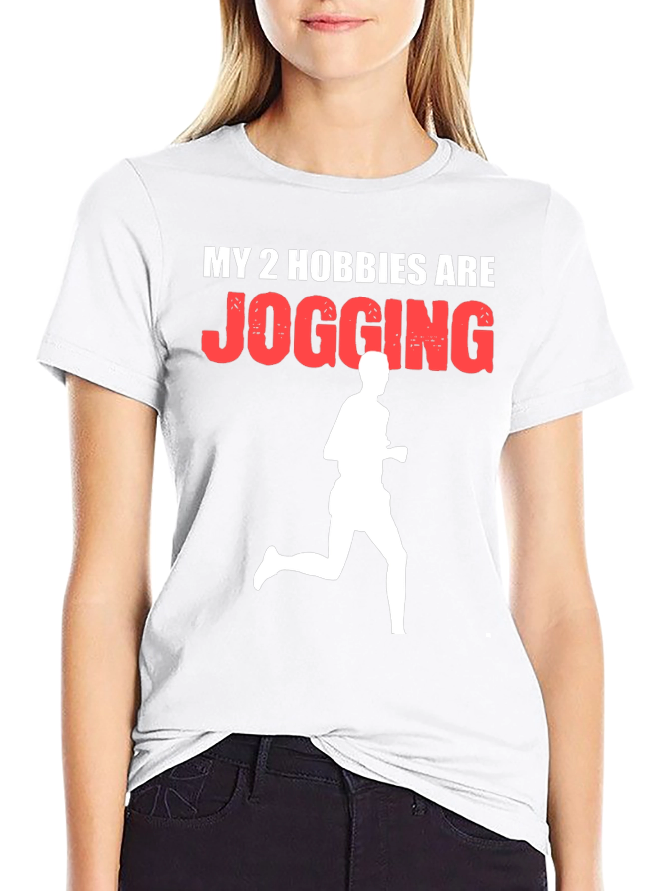 Jogging Hobby Graphic Tee - Mens Casual Shirt