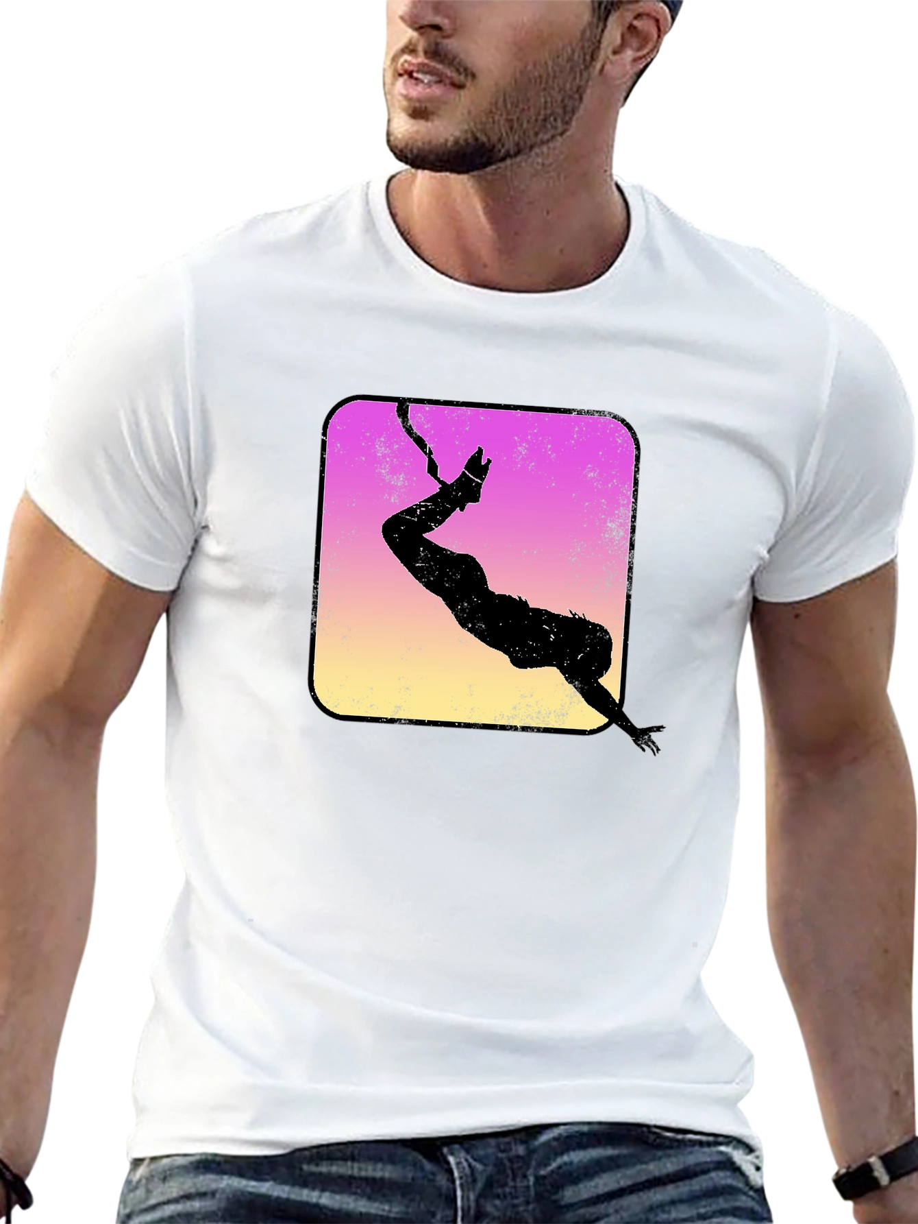 Retro Bungee Jumper Graphic Tee
