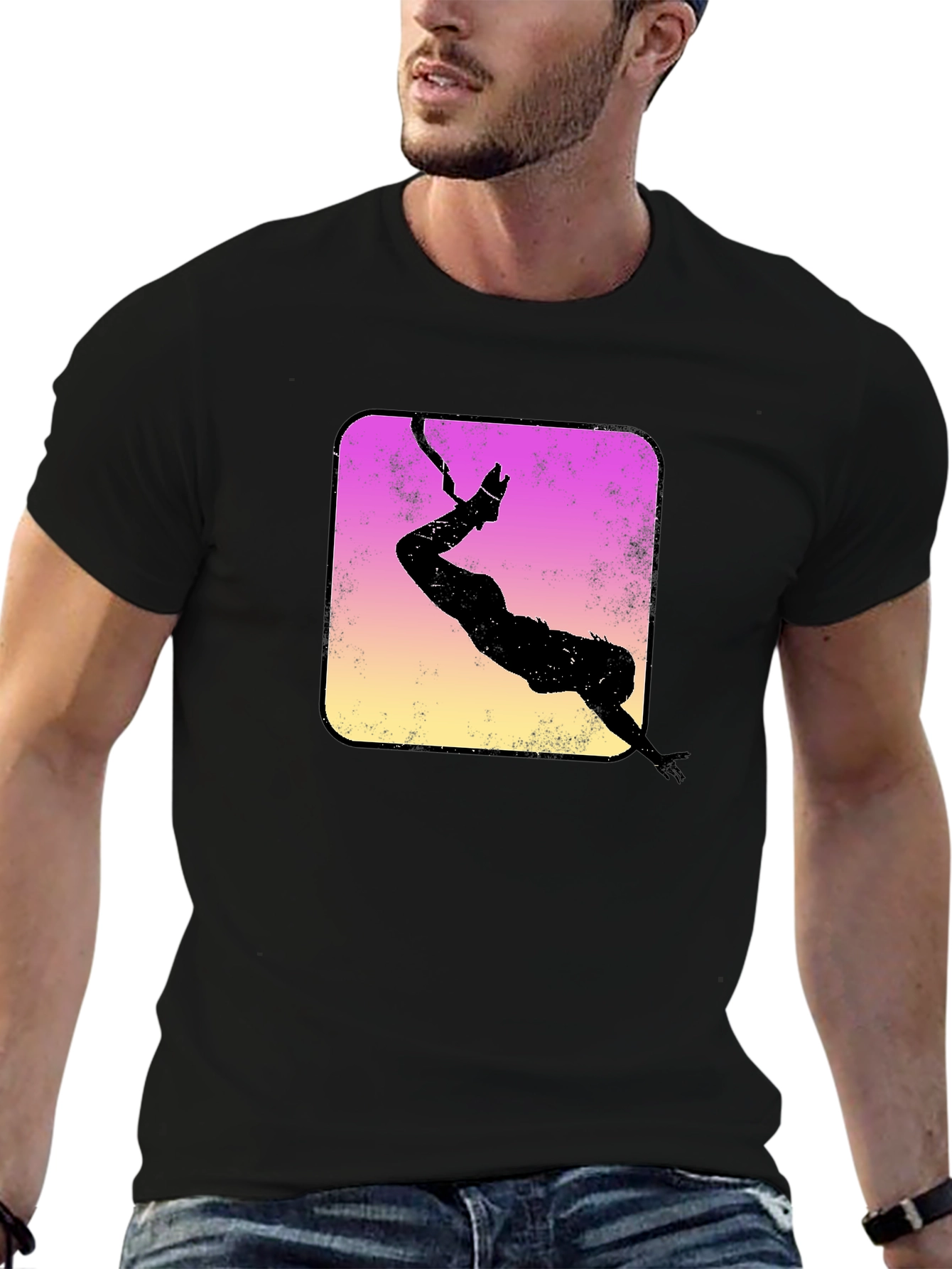 Retro Bungee Jumper Graphic Tee