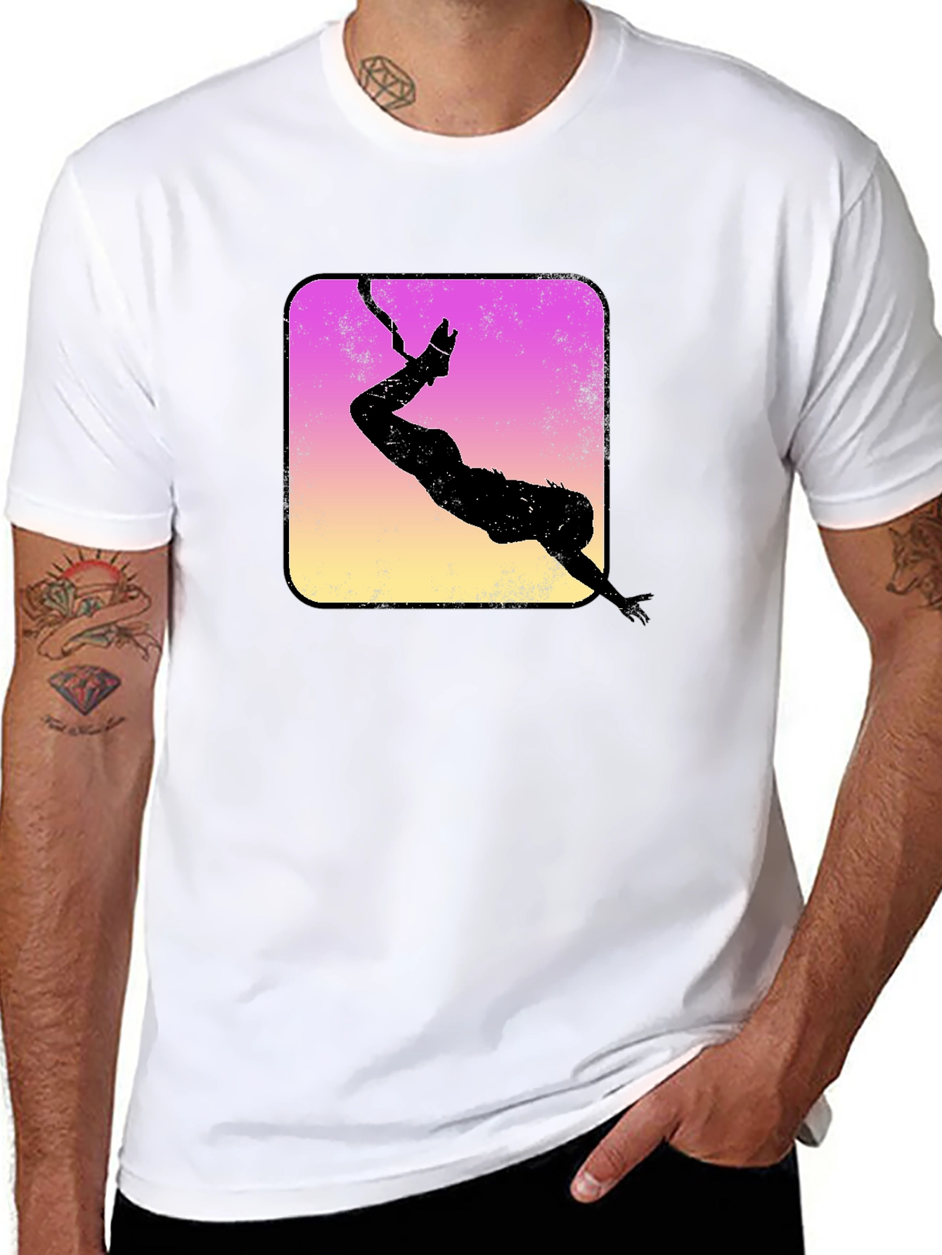 Retro Bungee Jumper Graphic Tee