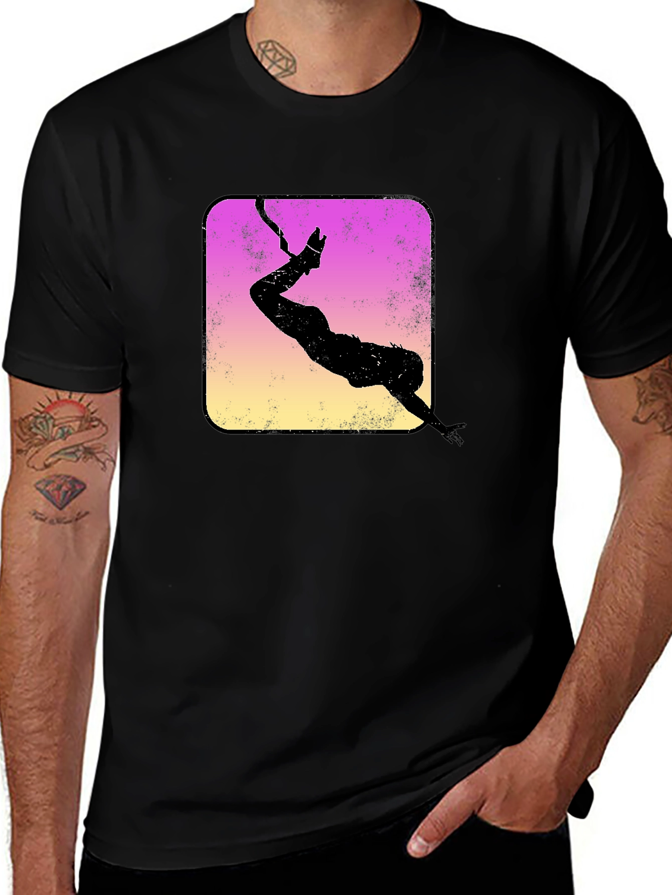 Retro Bungee Jumper Graphic Tee