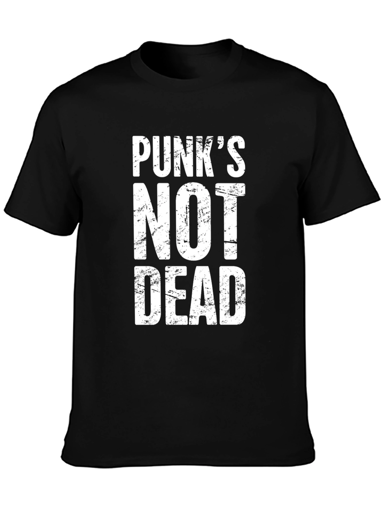 Punks Not Dead Graphic T-Shirt - Black