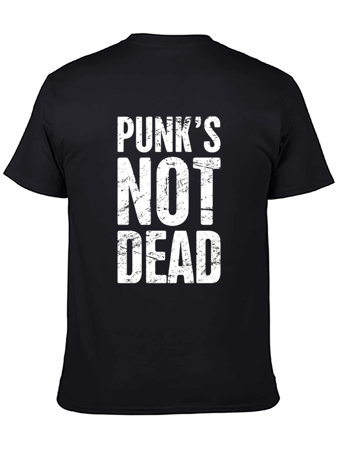 Punks Not Dead Graphic T-Shirt - Black
