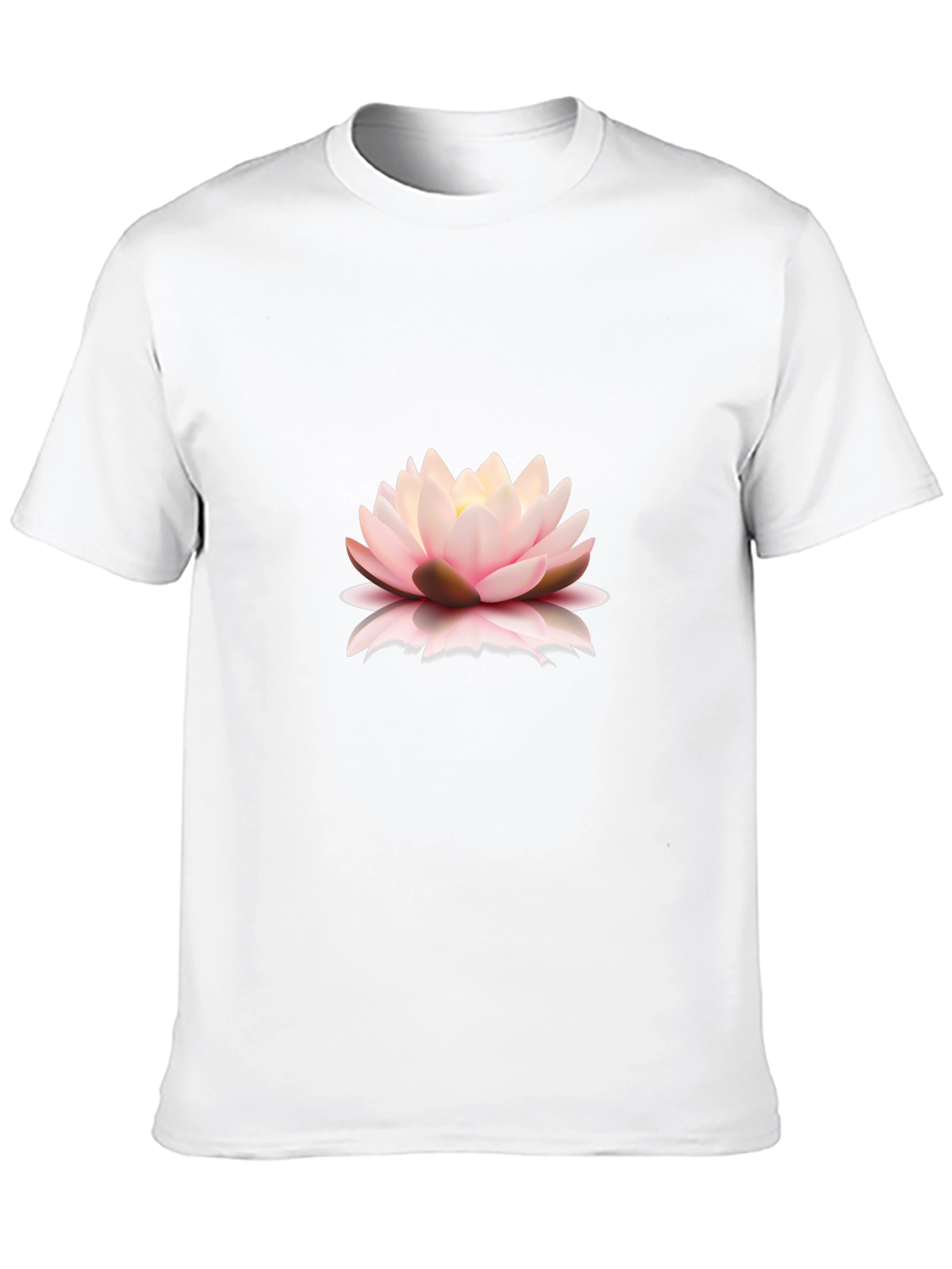 Black Lotus Flower Graphic T-Shirt