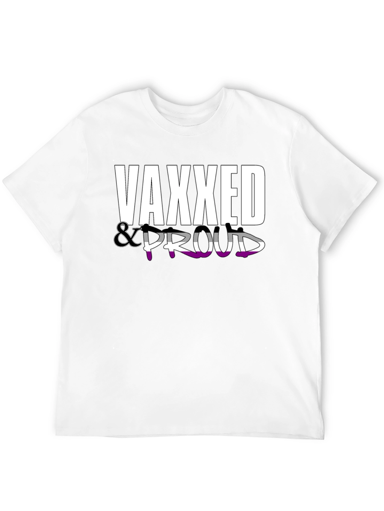 Vaxxed & Proud Graphic Tee - Black Cotton Shirt