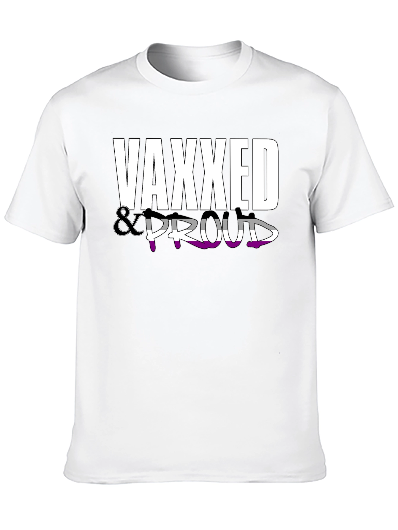 Vaxxed & Proud Graphic Tee - Black Cotton Shirt
