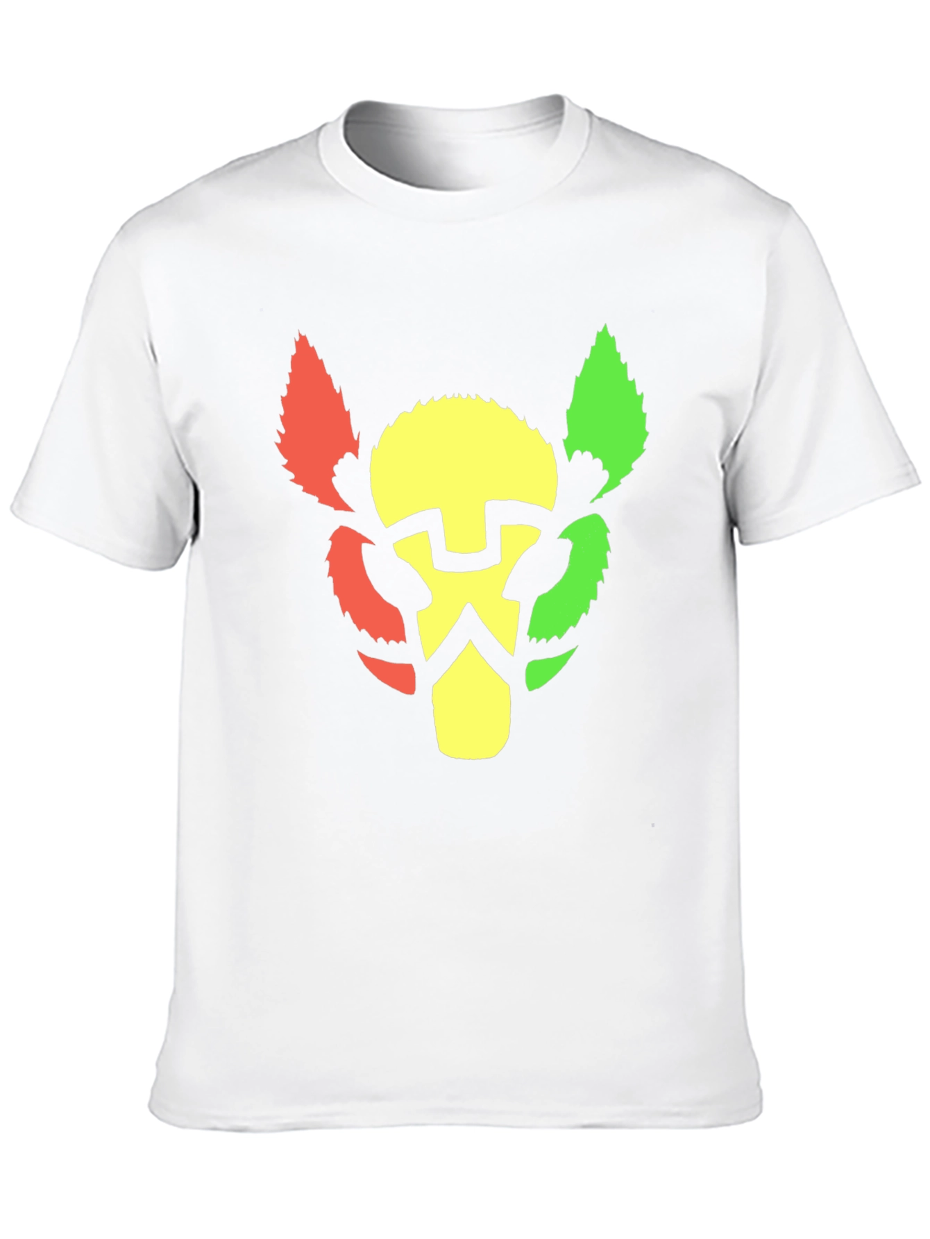Rasta Lion Head T-Shirt - Black