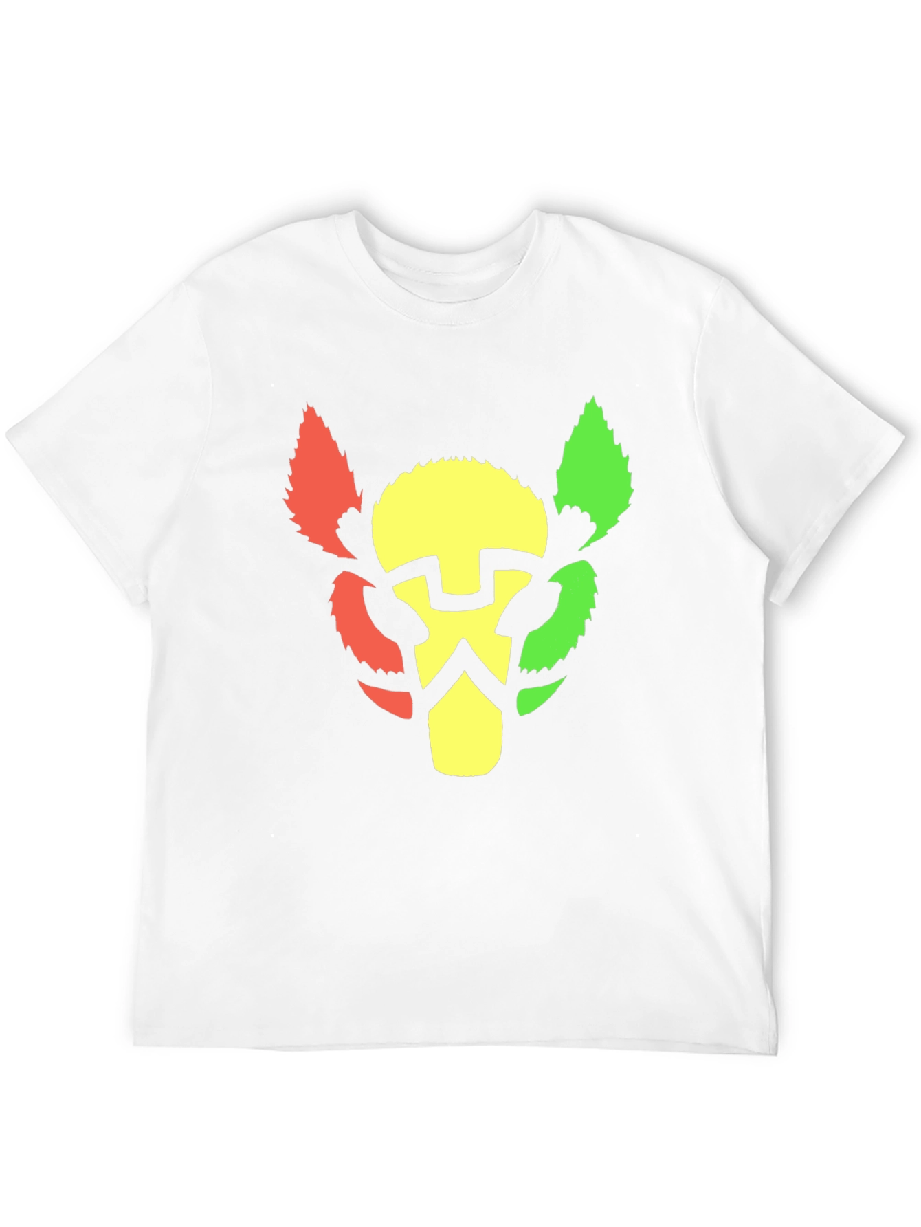 Rasta Lion Head T-Shirt - Black