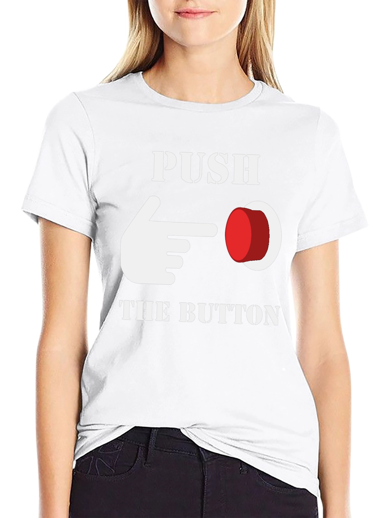 Push The Button Graphic Tee