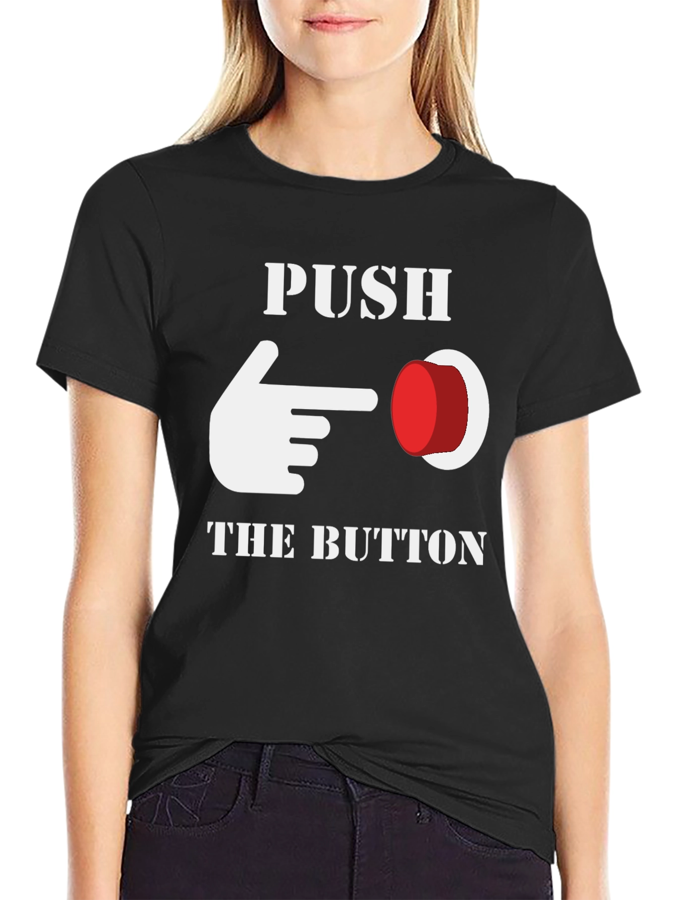 Push The Button Graphic Tee