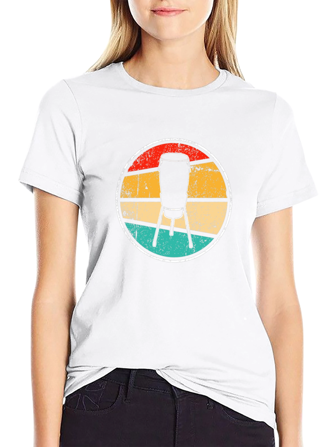 Retro Conga Drum Graphic Tee