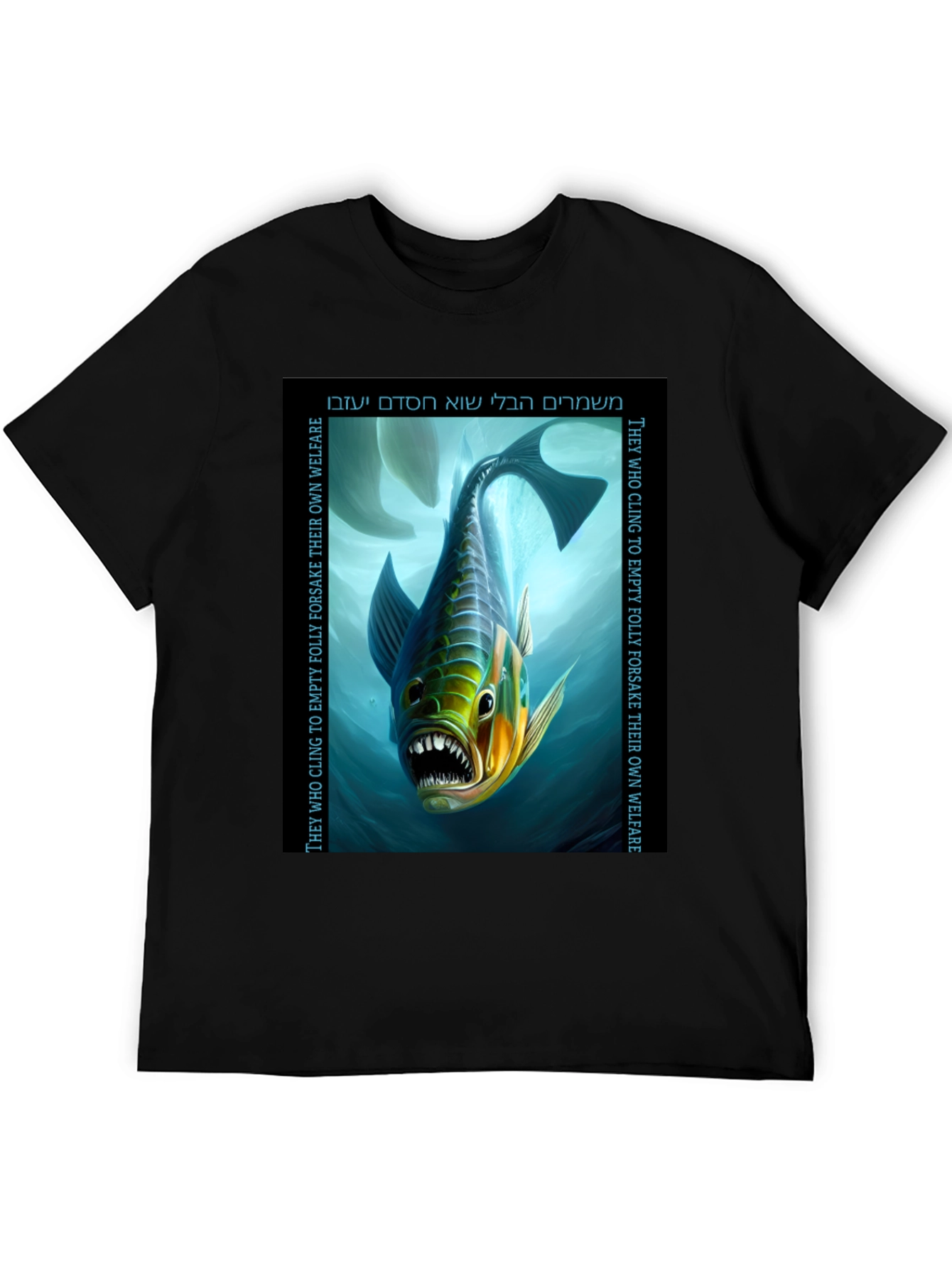 Unique Fish Graphic T-Shirt