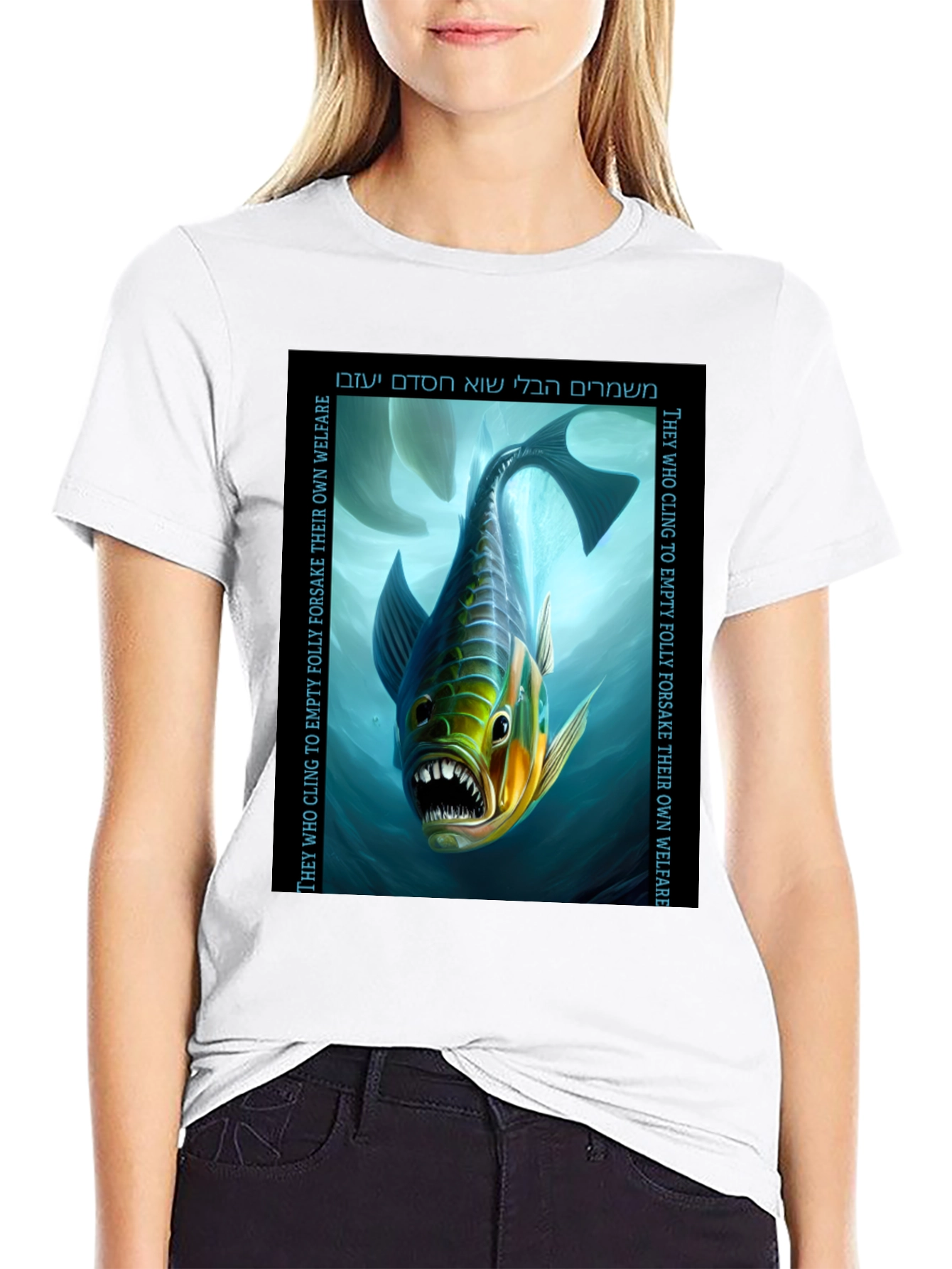 Unique Fish Graphic T-Shirt