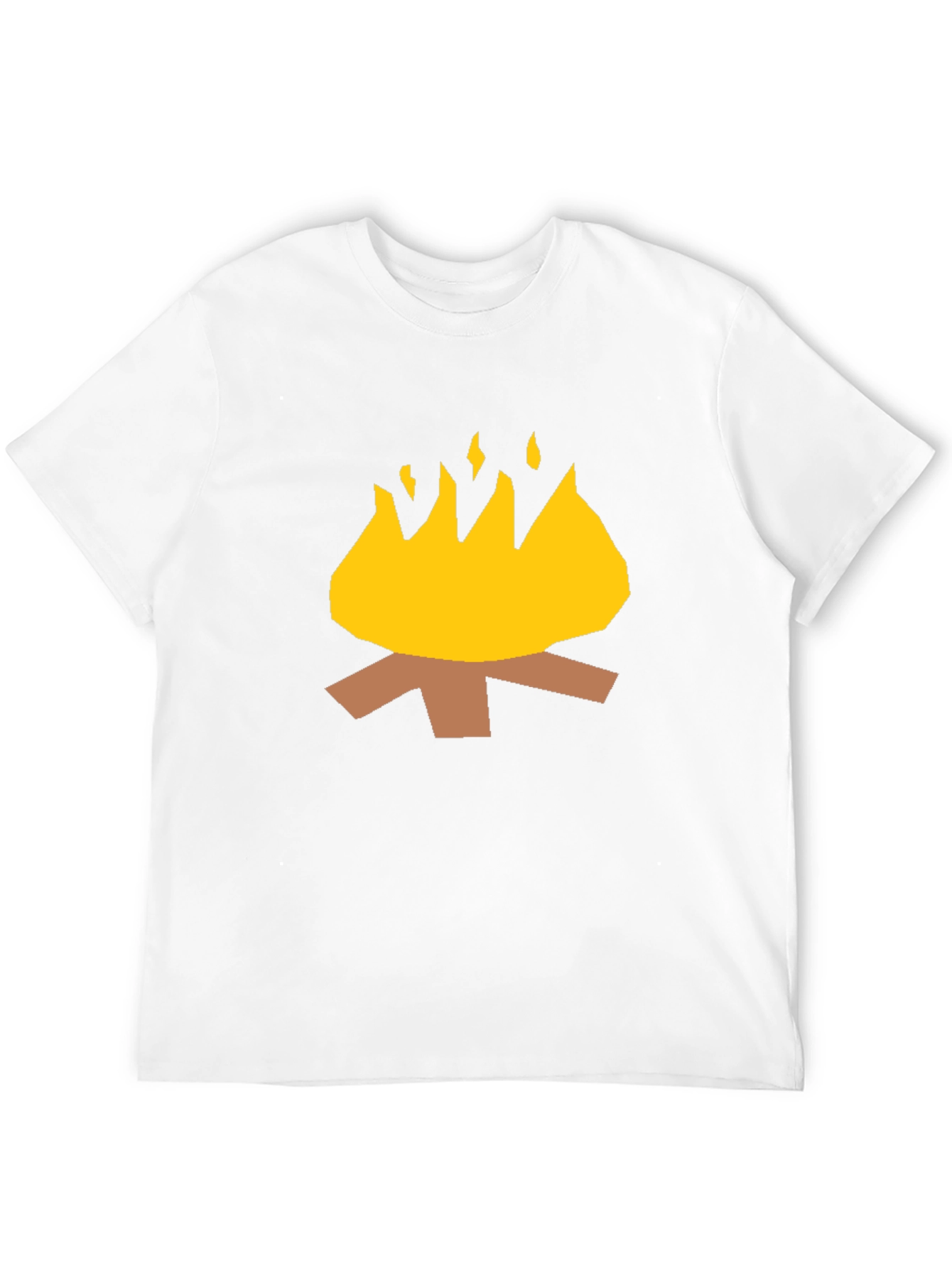 Campfire Graphic Tee - Black Cotton Casual Shirt