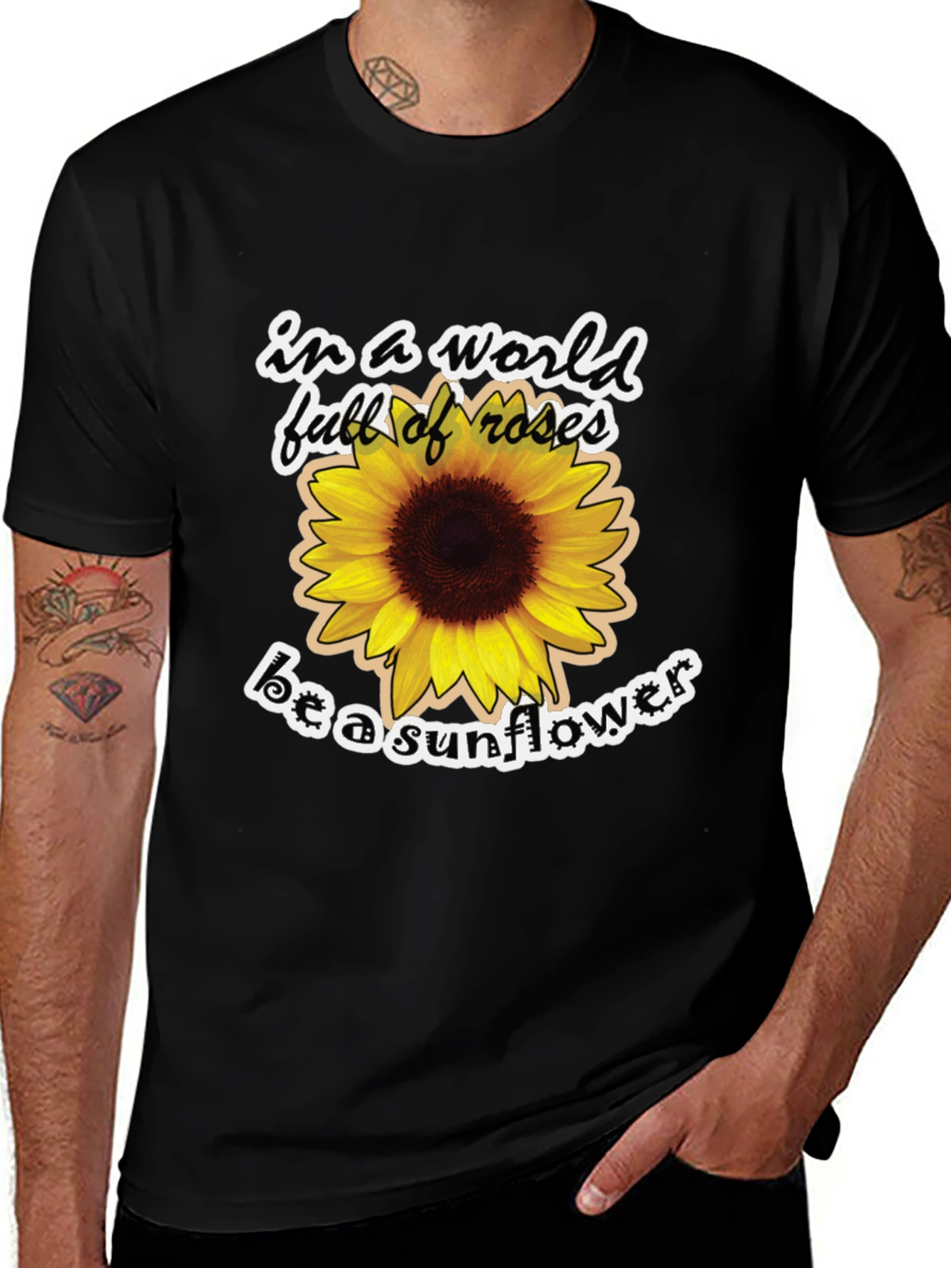 Sunflower Graphic Tee - Be a Sunflower
