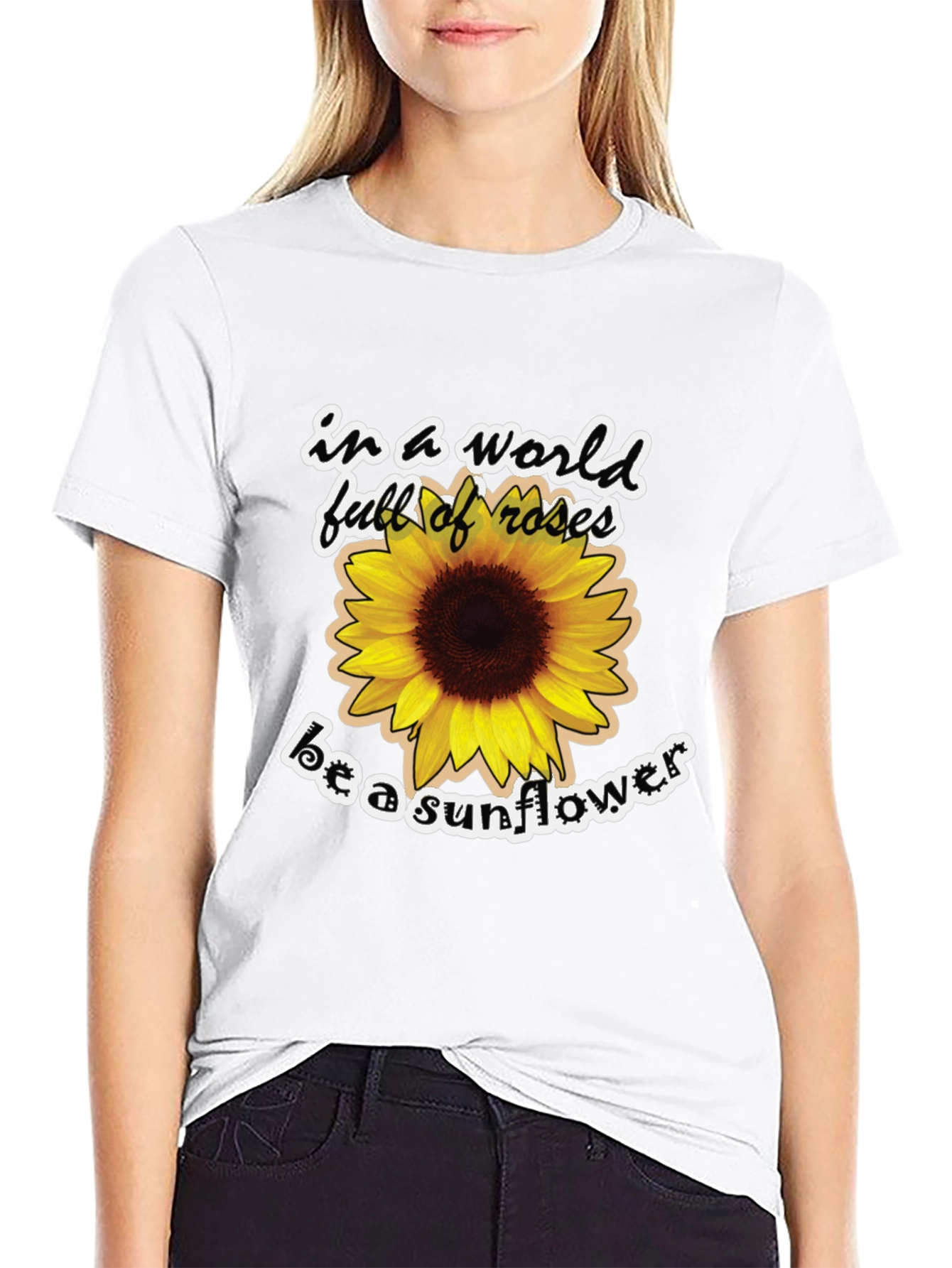 Sunflower Graphic Tee - Be a Sunflower