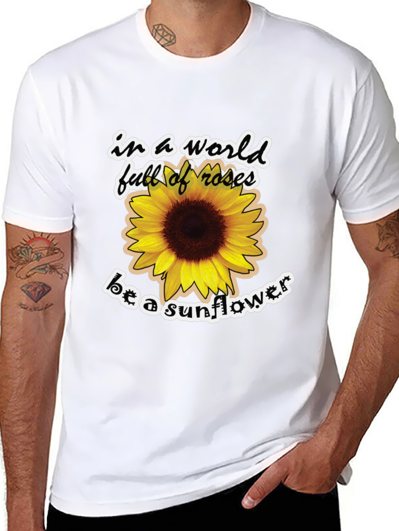 Sunflower Graphic Tee - Be a Sunflower