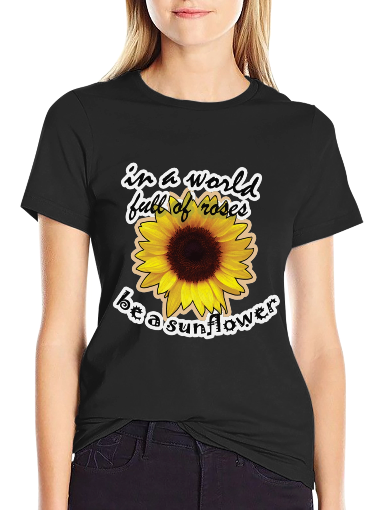 Sunflower Graphic Tee - Be a Sunflower
