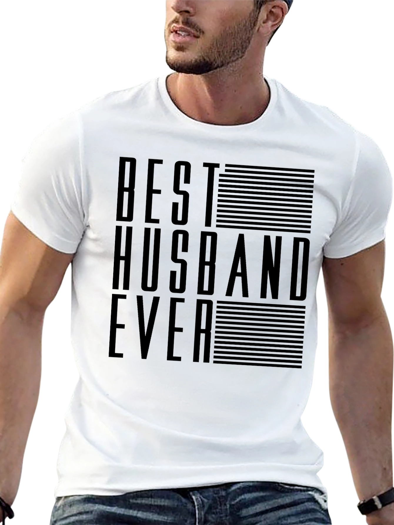 Best Husband Ever Graphic Tee - Black Cotton T-Shirt