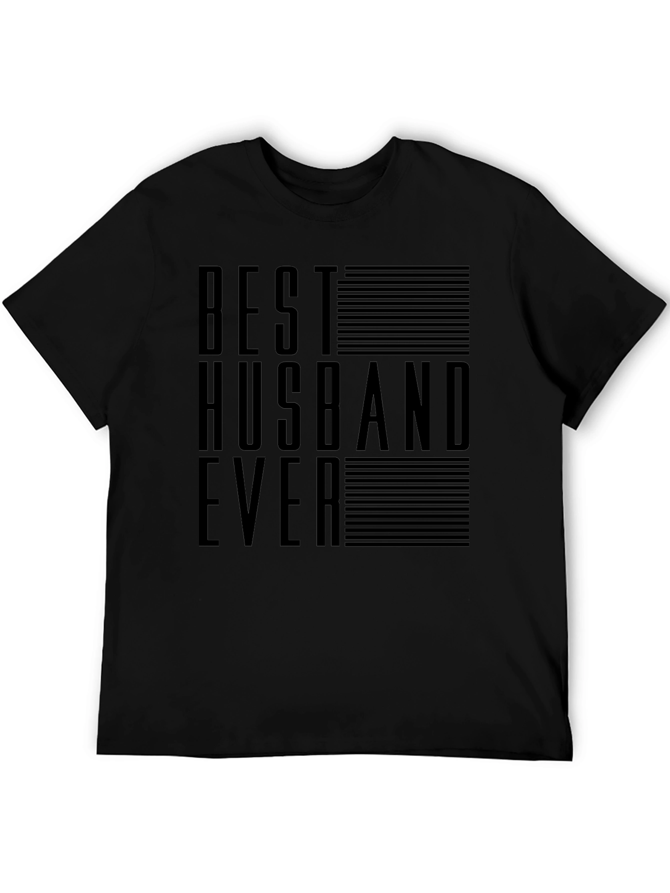 Best Husband Ever Graphic Tee - Black Cotton T-Shirt