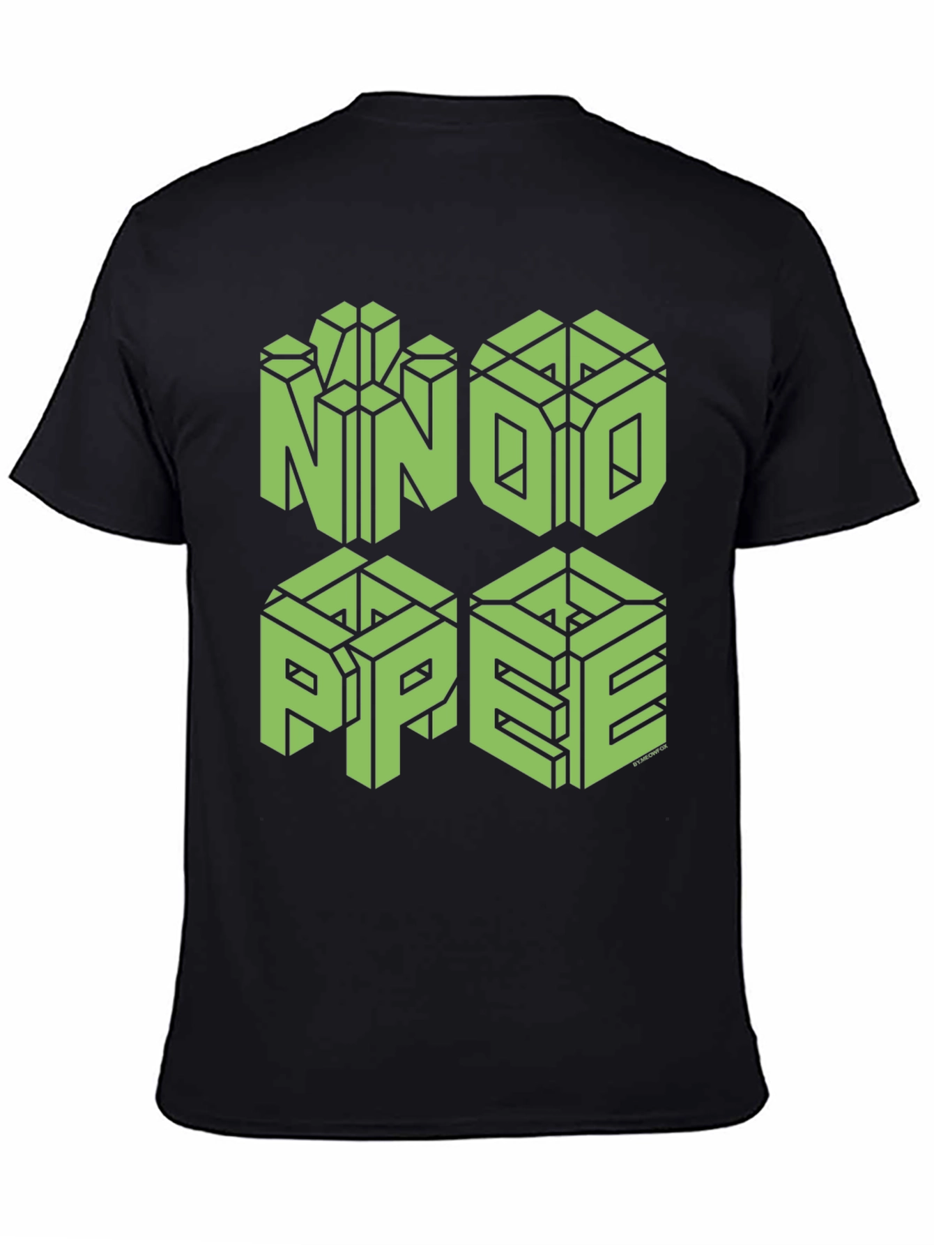 NNOO PPEE Graphic Tee - Black Cotton Novelty T-Shirt