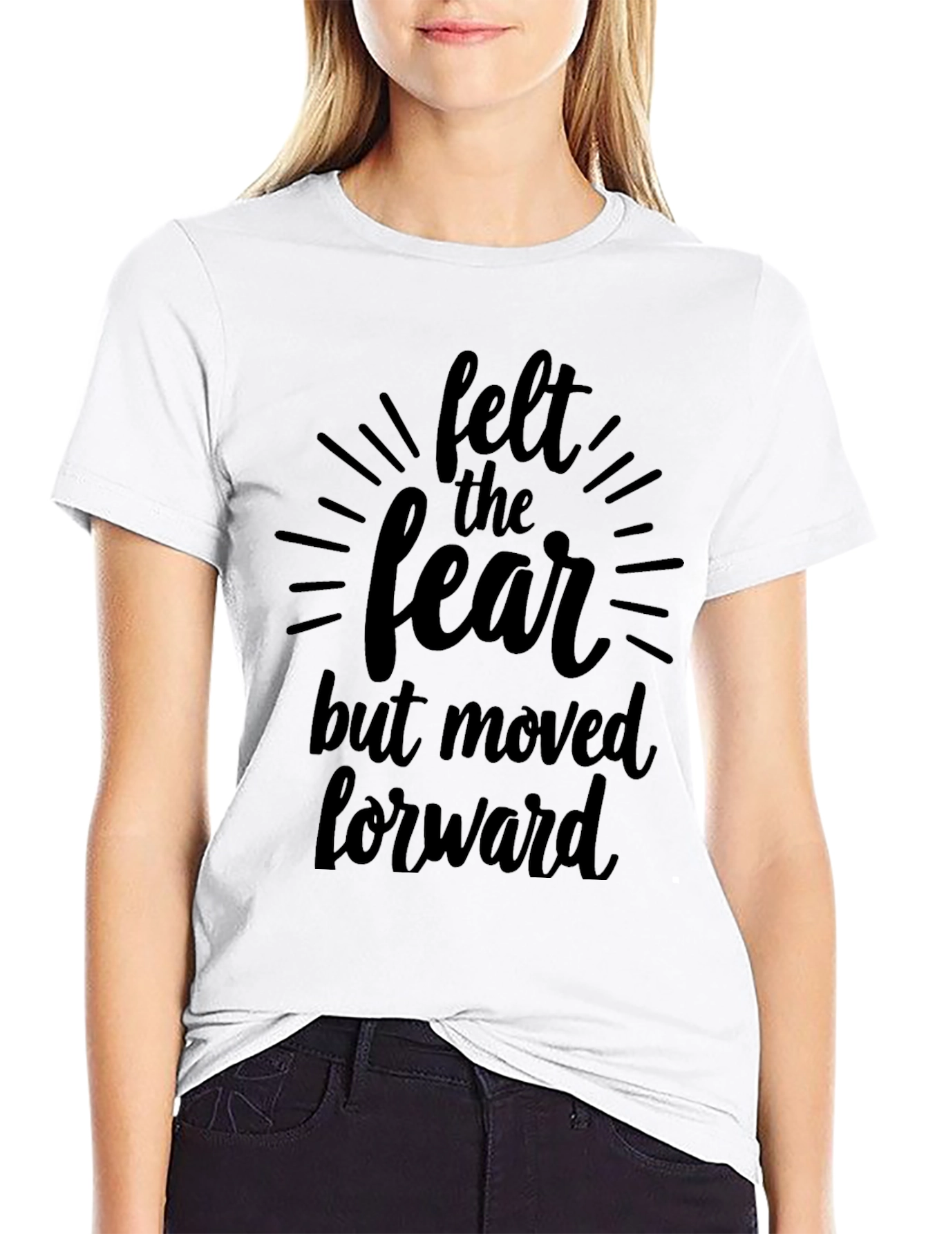Felt The Fear Black Graphic Tee