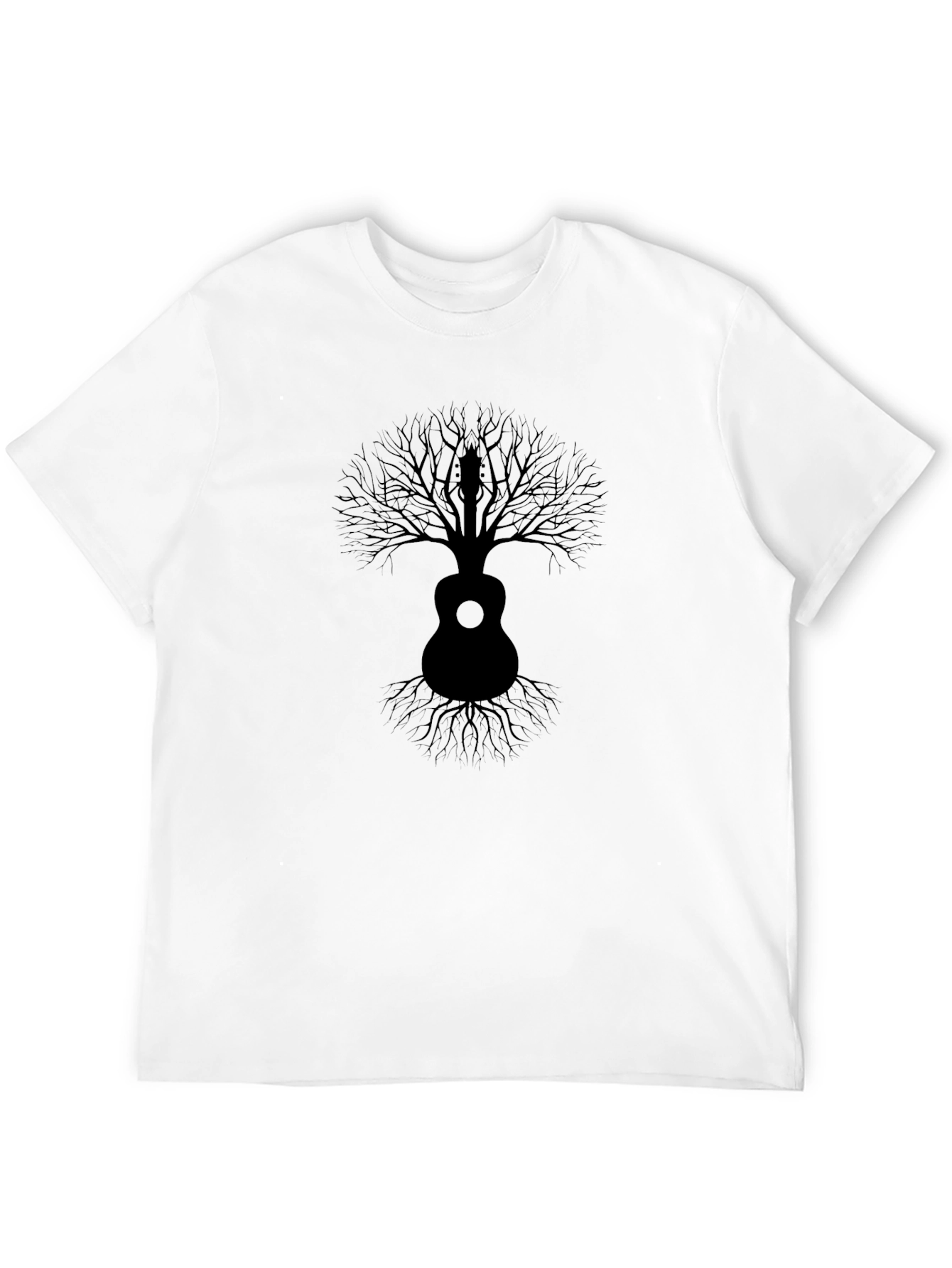 Guitar Tree Graphic Tee - Musicians Black T-Shirt