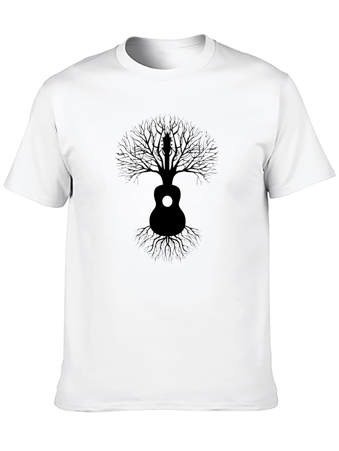 Guitar Tree Graphic Tee - Musicians Black T-Shirt