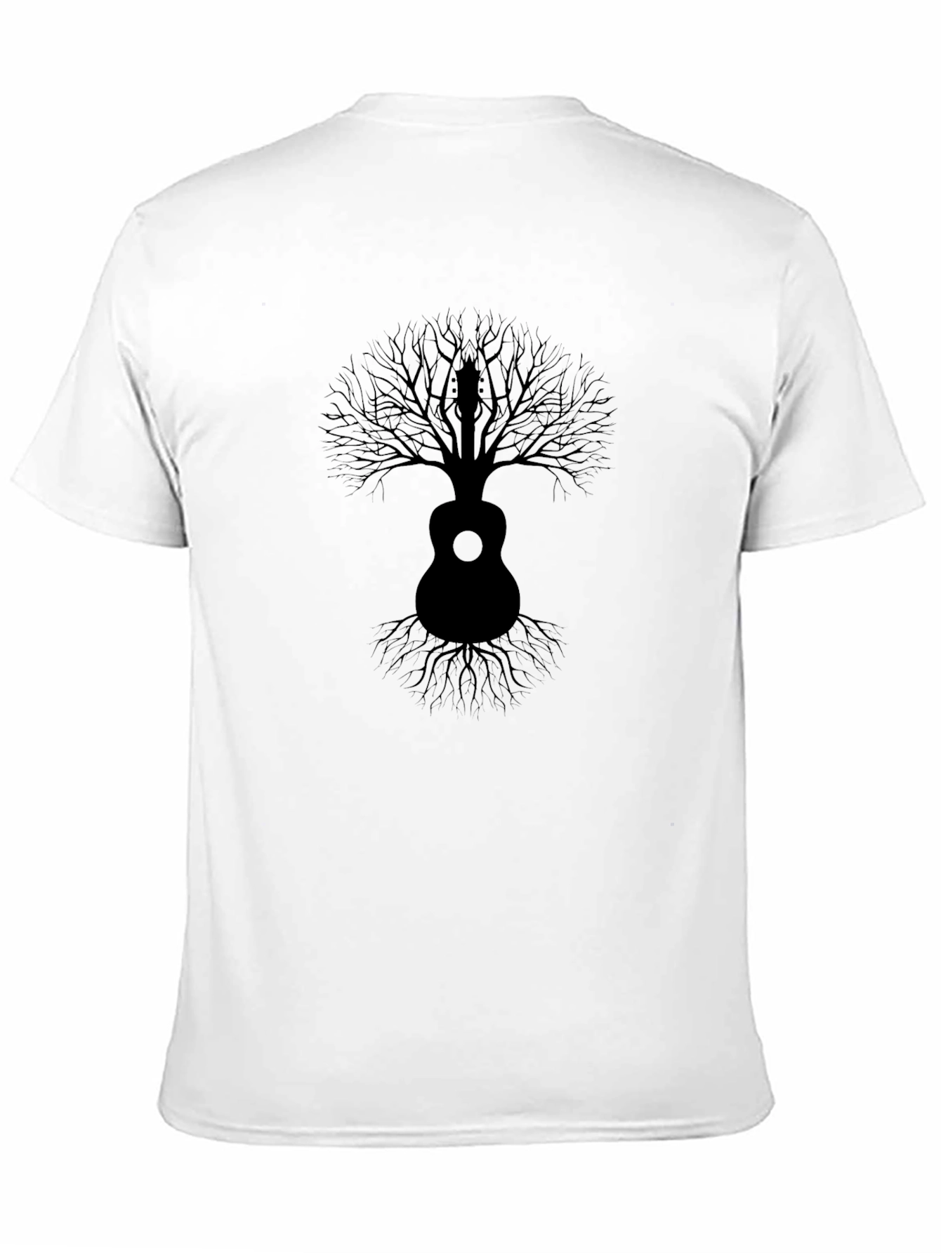 Guitar Tree Graphic Tee - Musicians Black T-Shirt