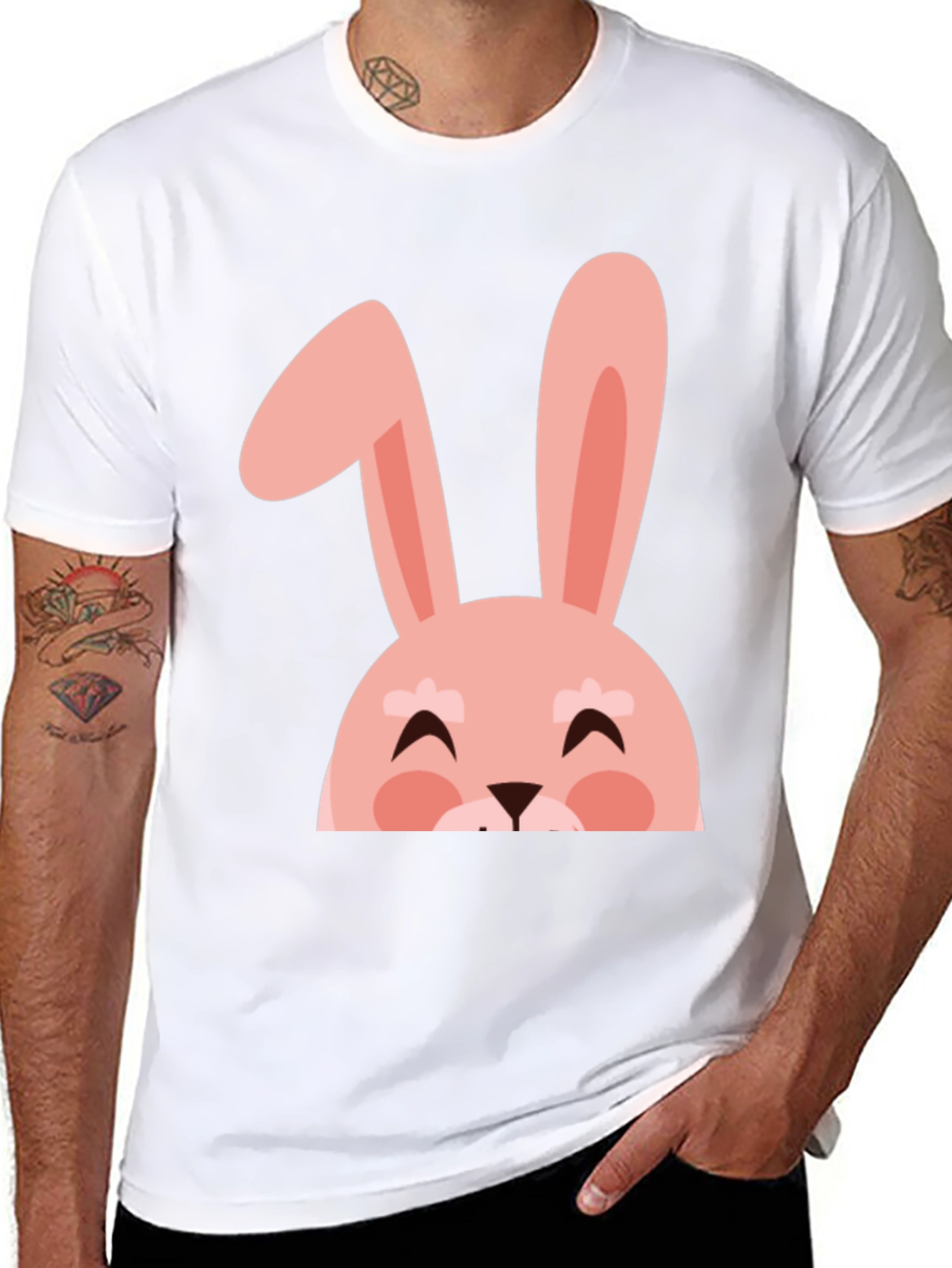 Cute Easter Bunny Graphic T-Shirt