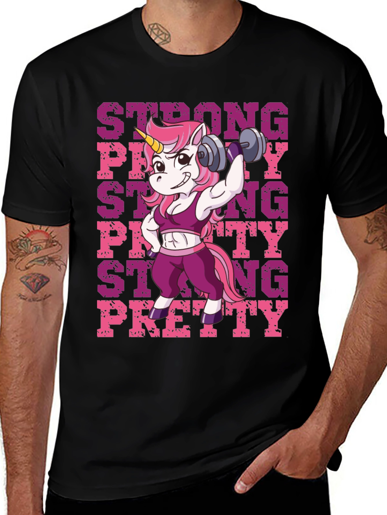 Strong Pretty Unicorn T-Shirt