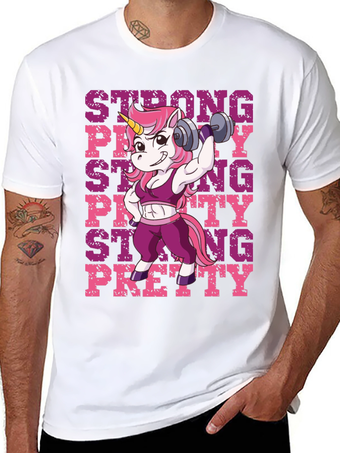 Strong Pretty Unicorn T-Shirt