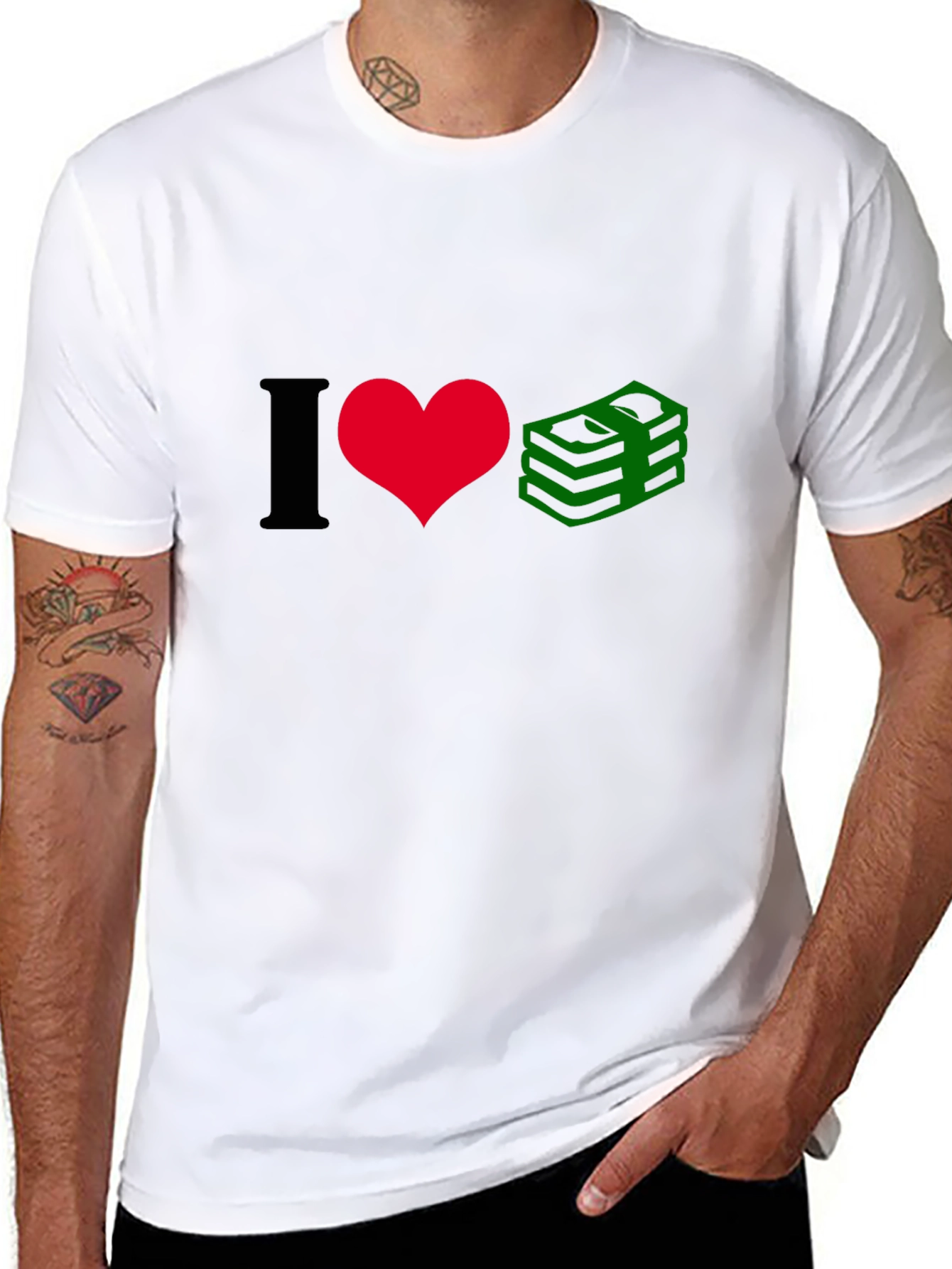 I Love Money Graphic T-Shirt