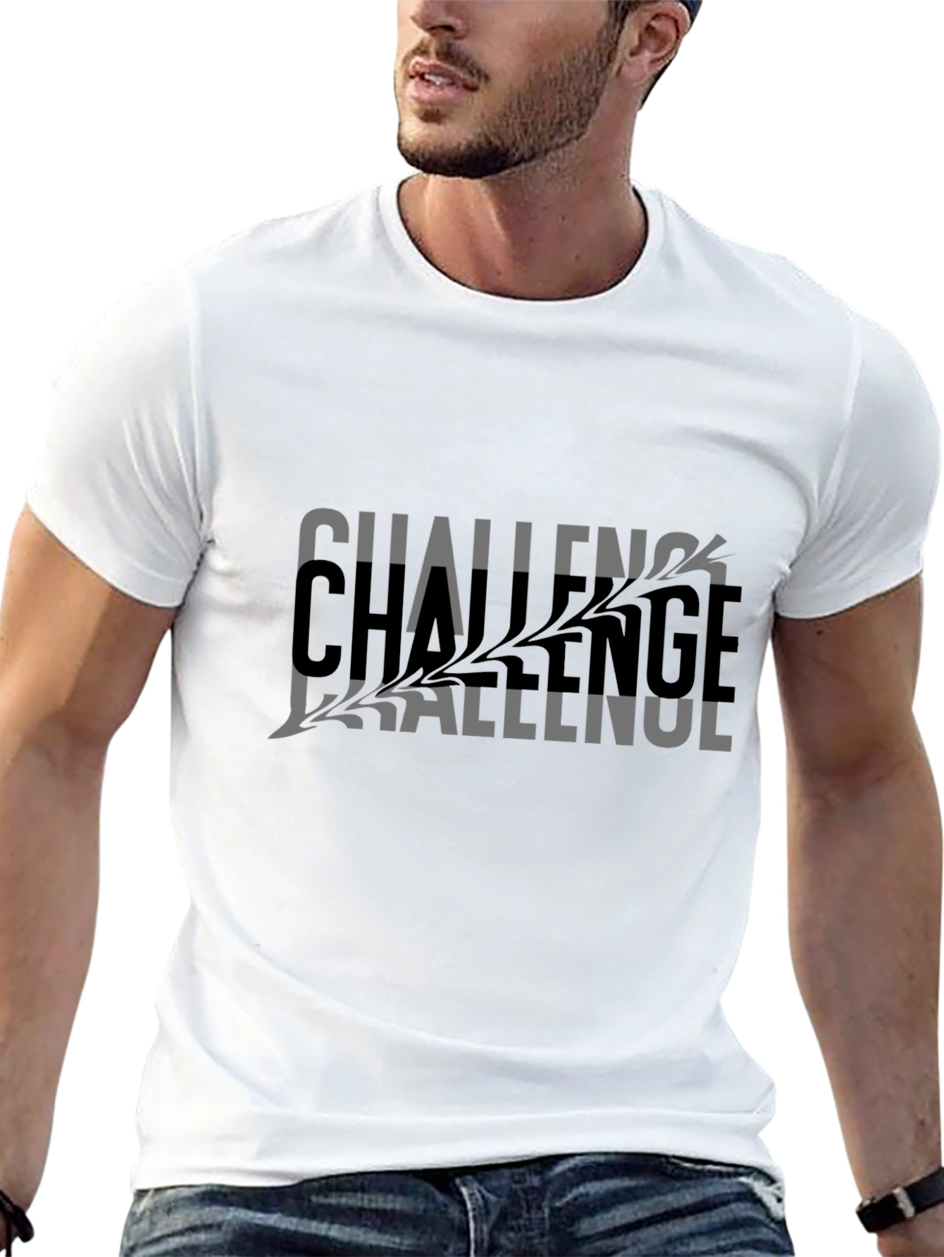 Challenge Graphic Black T-Shirt