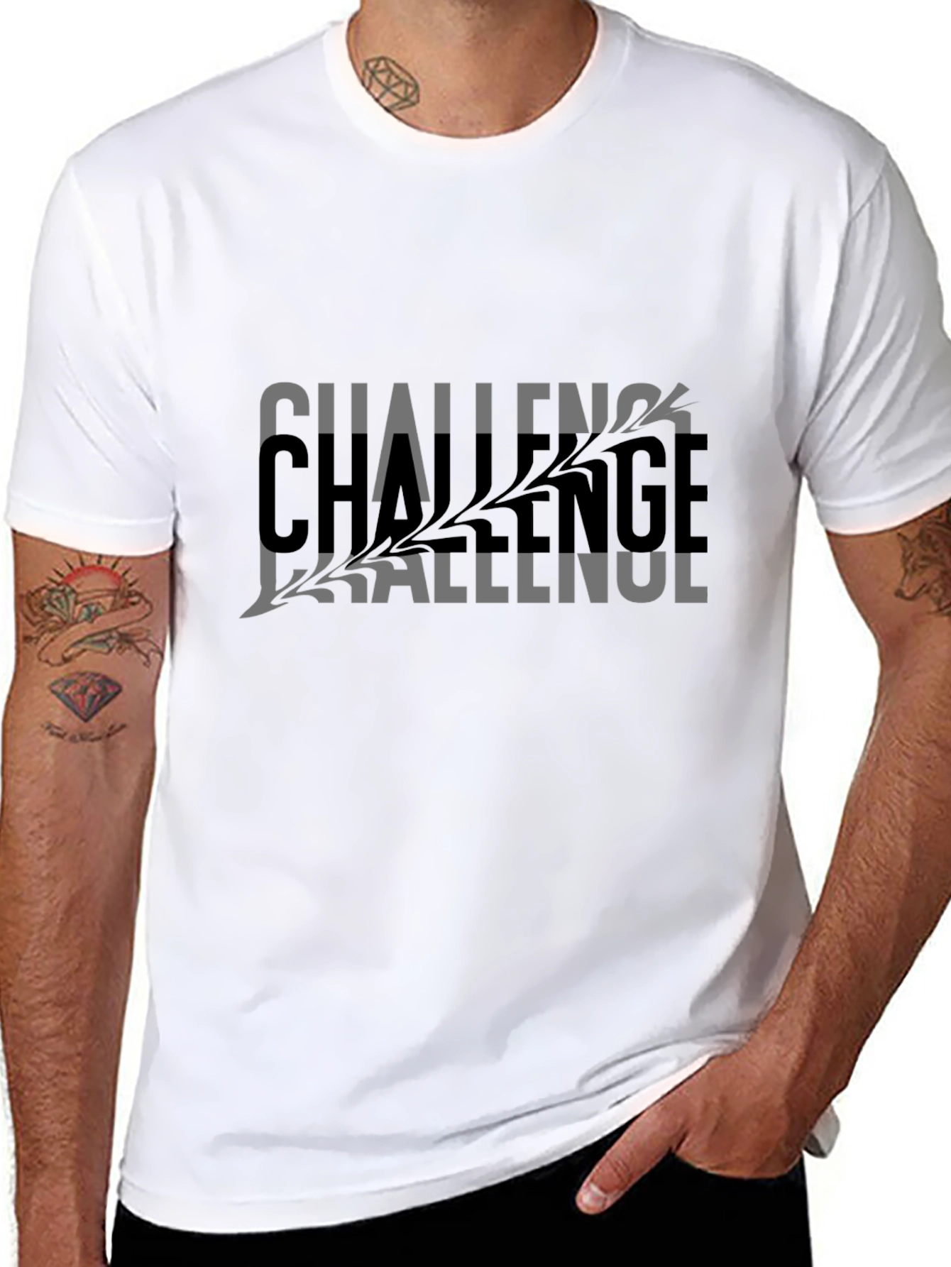 Challenge Graphic Black T-Shirt