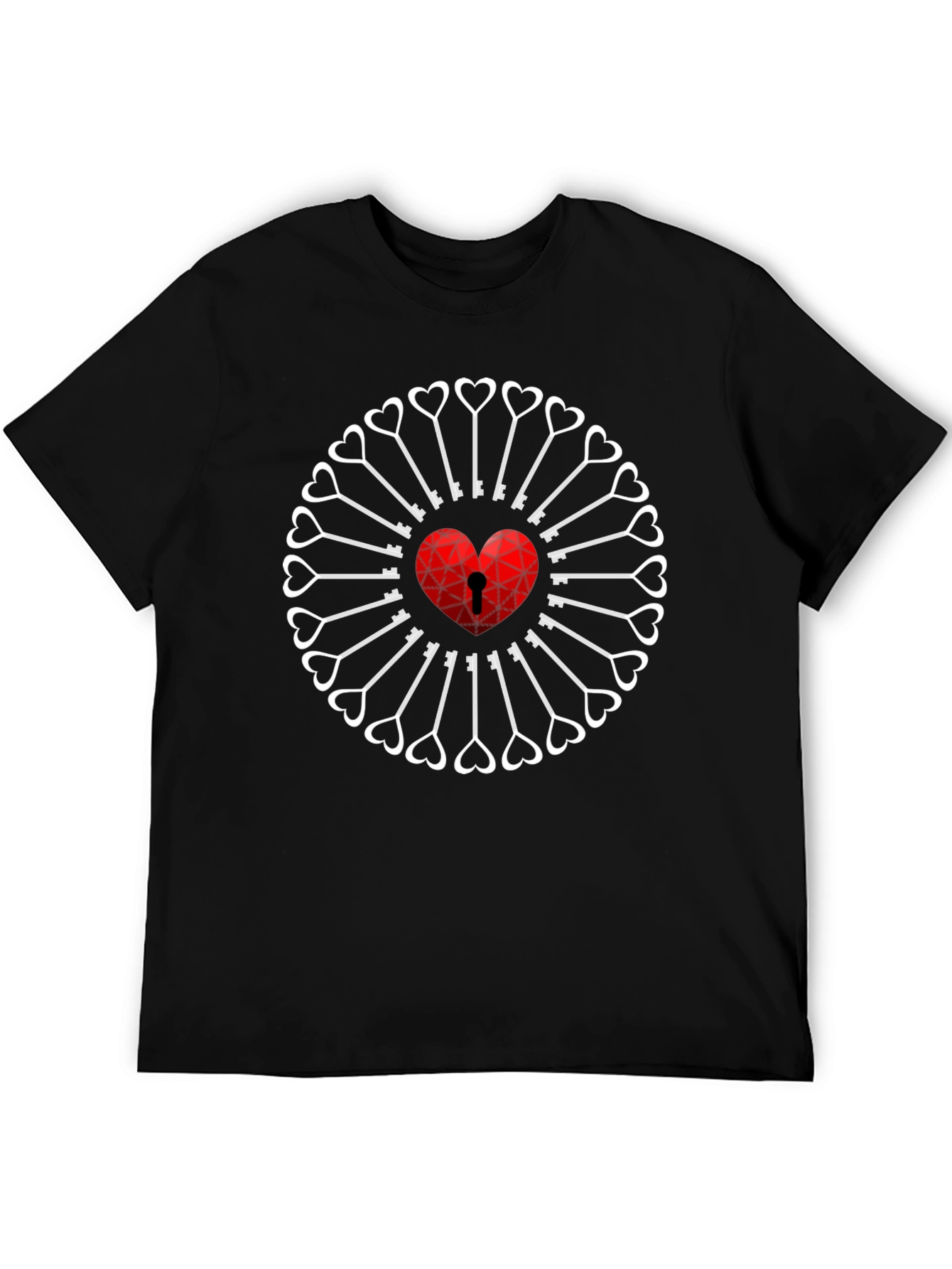 Heart & Key T-Shirt - Unlock Your Style!
