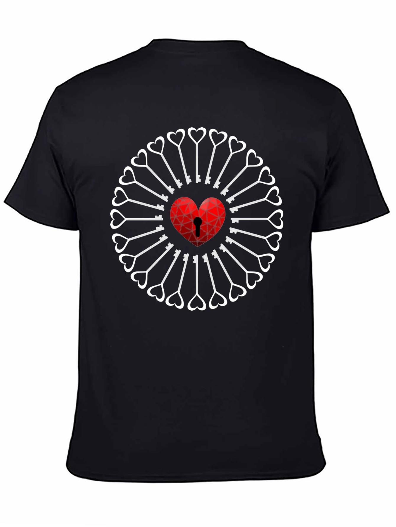 Heart & Key T-Shirt - Unlock Your Style!