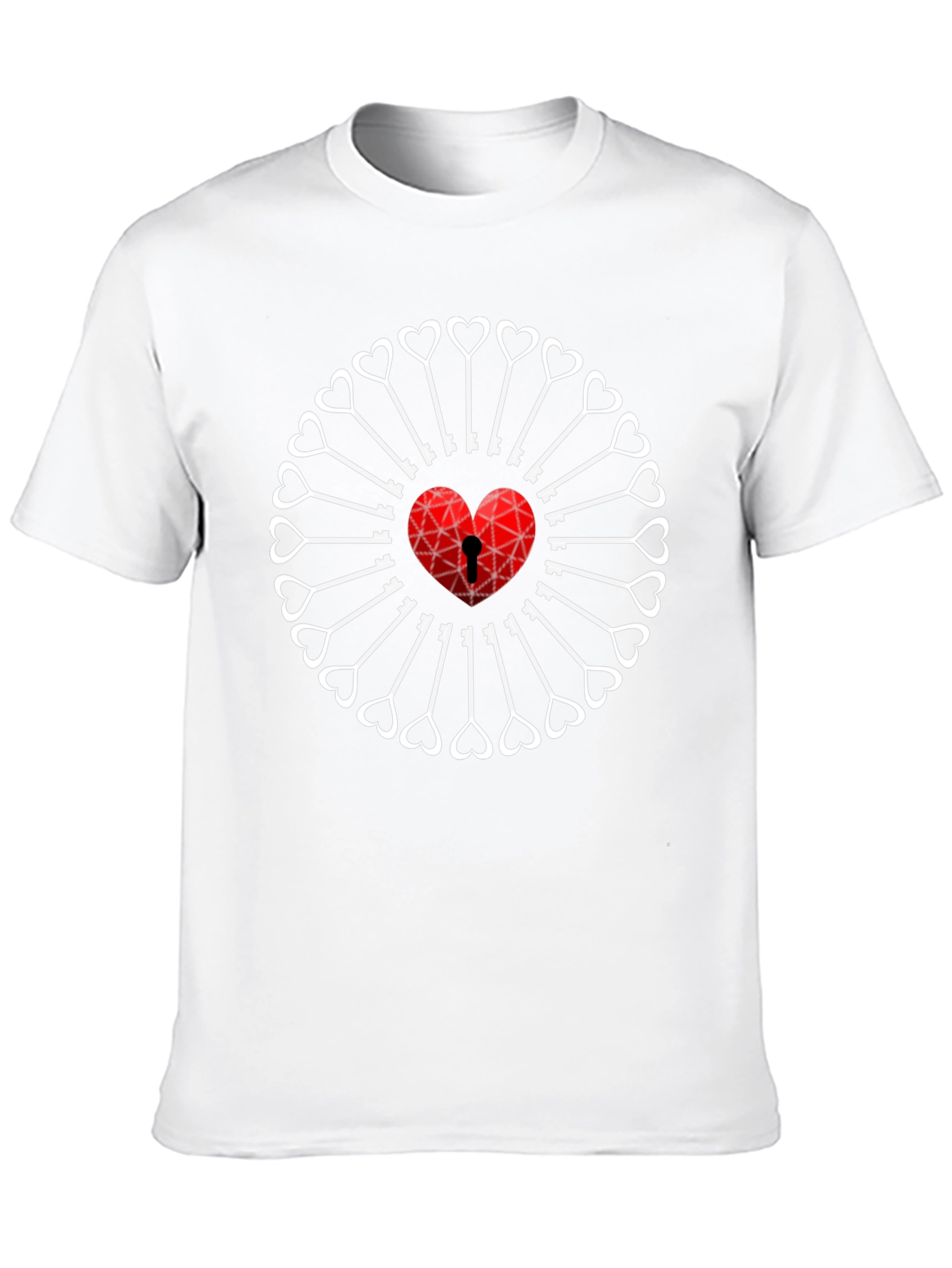 Heart & Key T-Shirt - Unlock Your Style!